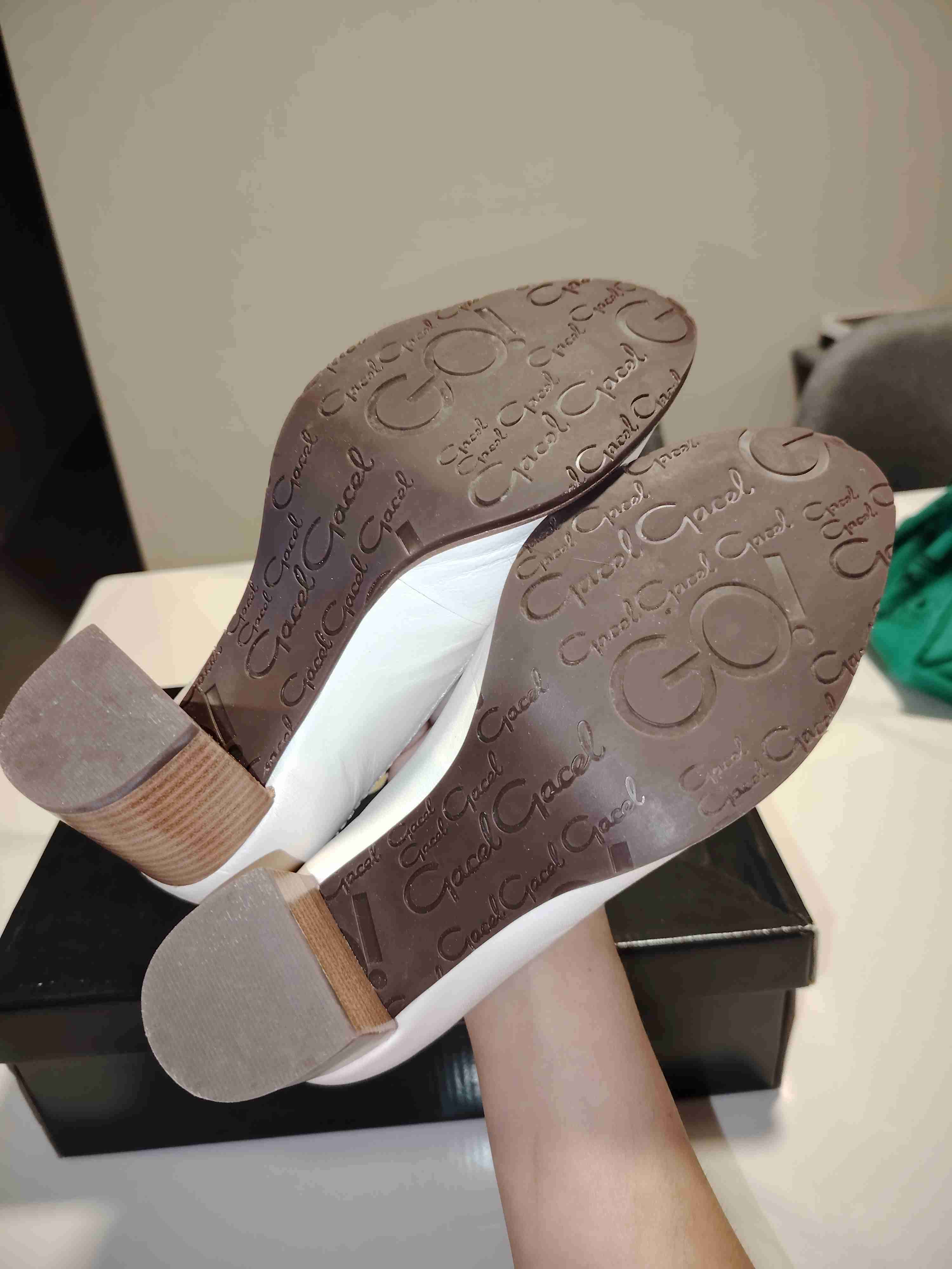 Zapatos de taco blancos GACEL - miniatura 4