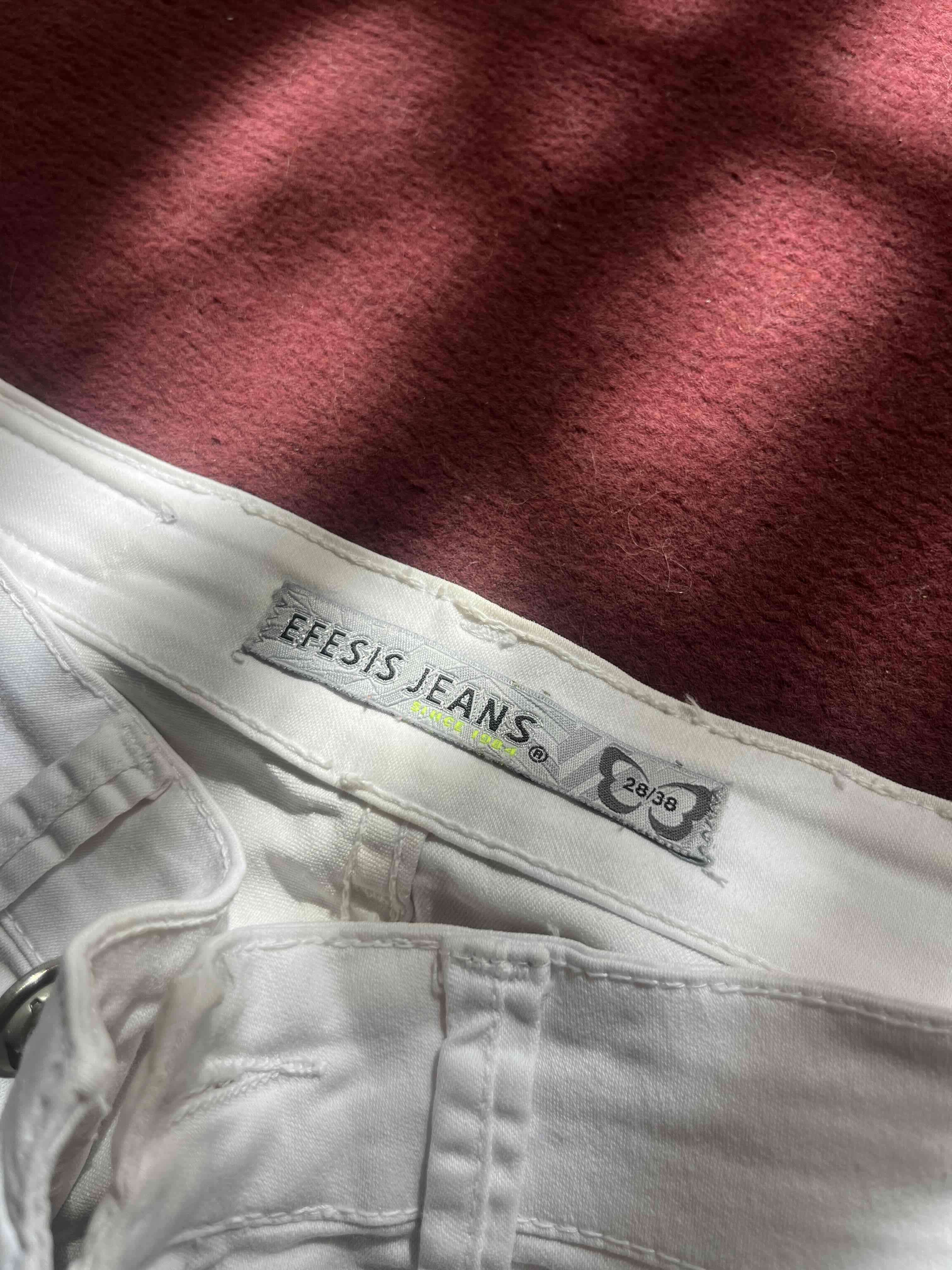 Pantalones blancos de mezclilla EFESIS - miniatura 3