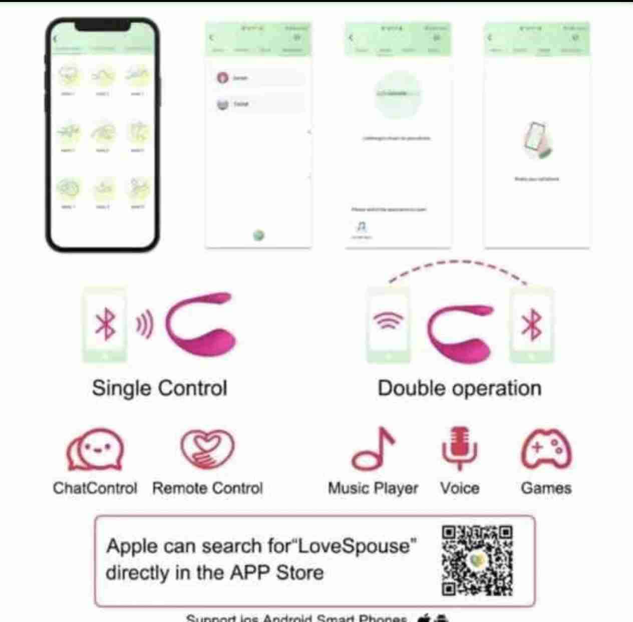 Vibrador doble inteligente rosa - miniatura 4