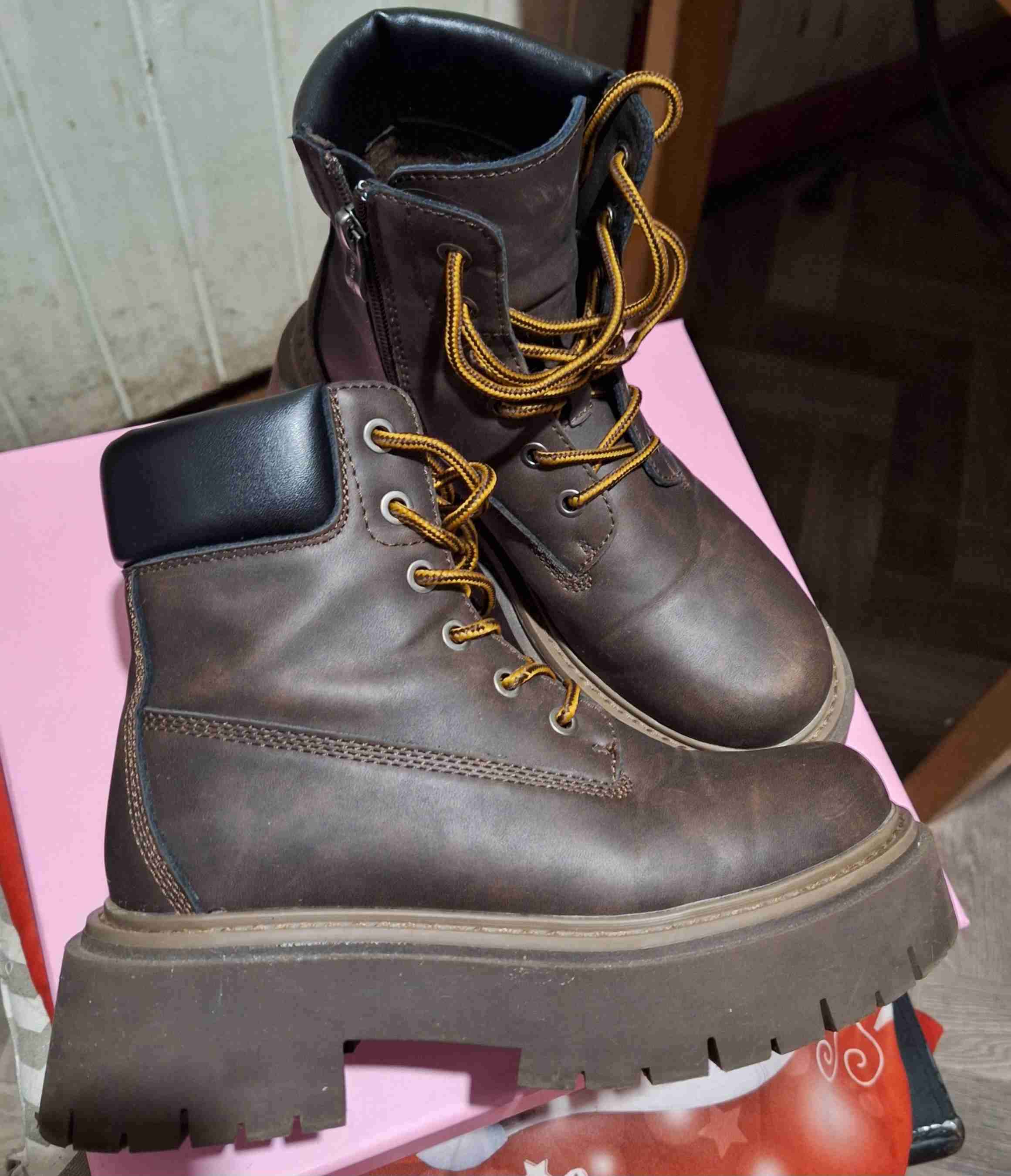 Botín de cuero marrón, C/Moran - miniatura 1