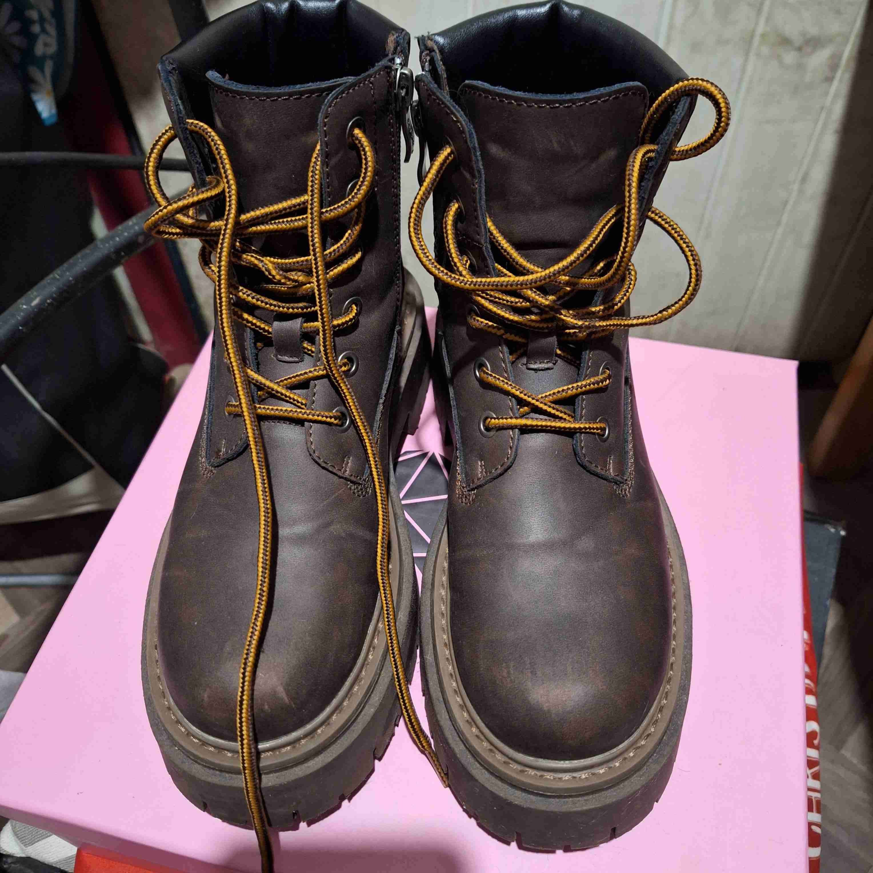 Botín de cuero marrón, C/Moran - miniatura 2