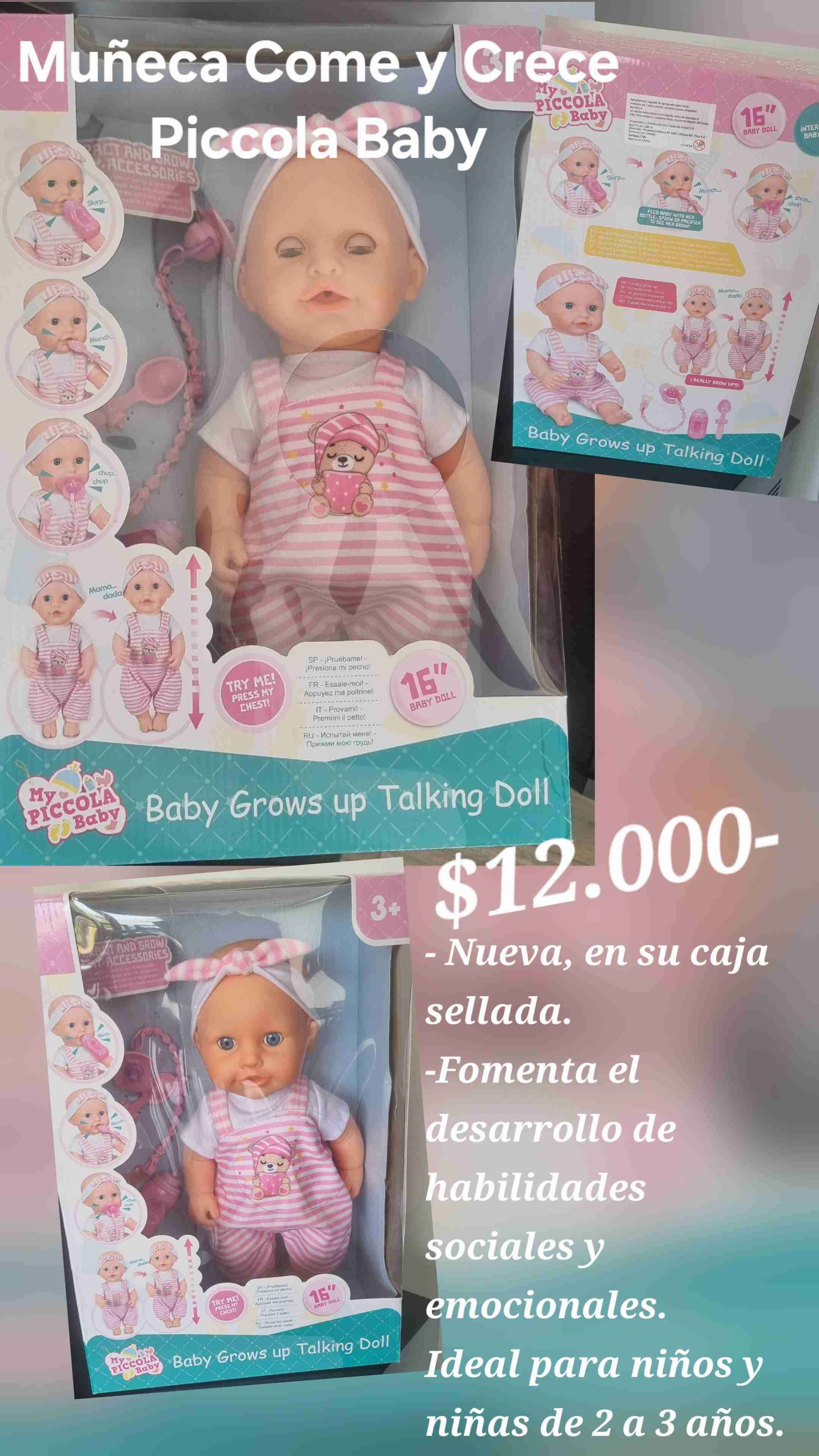 Muñeca Come y Crece Piccola Baby