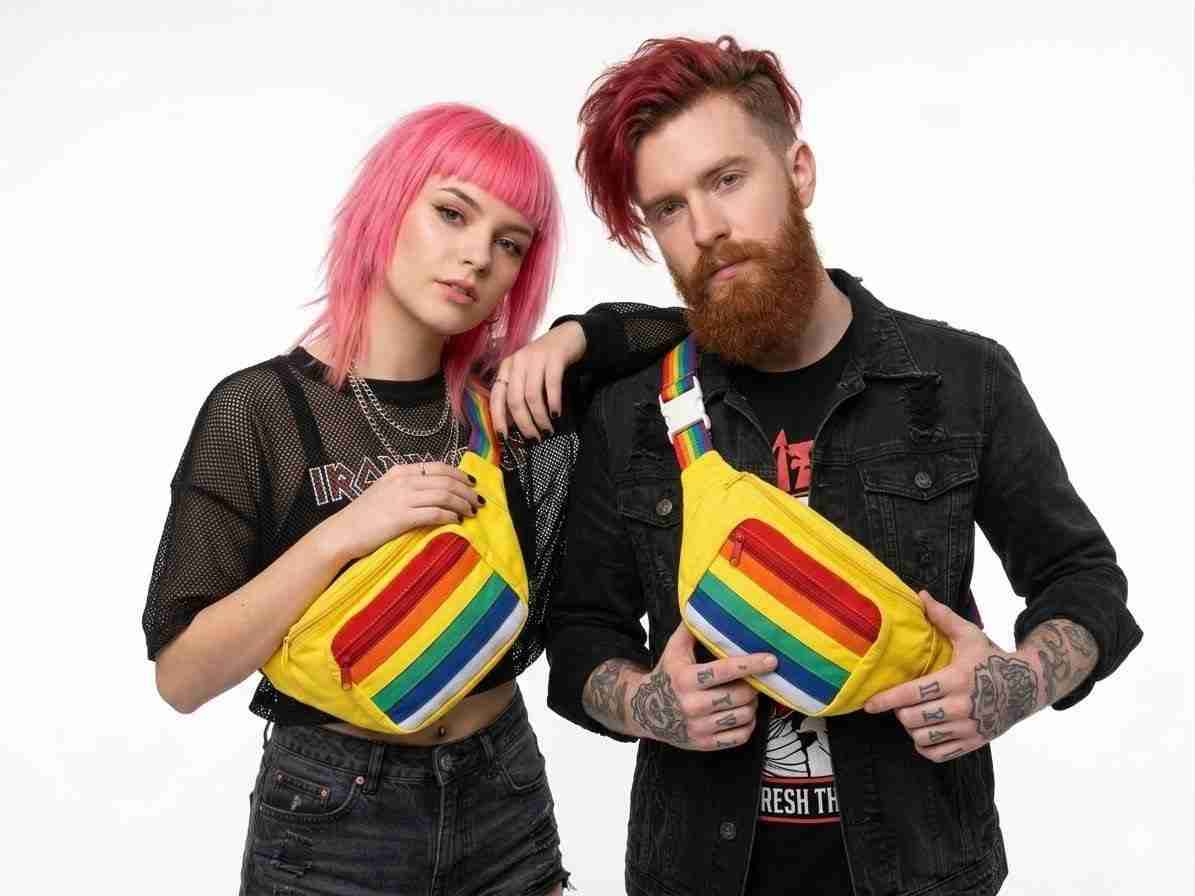 Banano unisex con diseño arcoíris