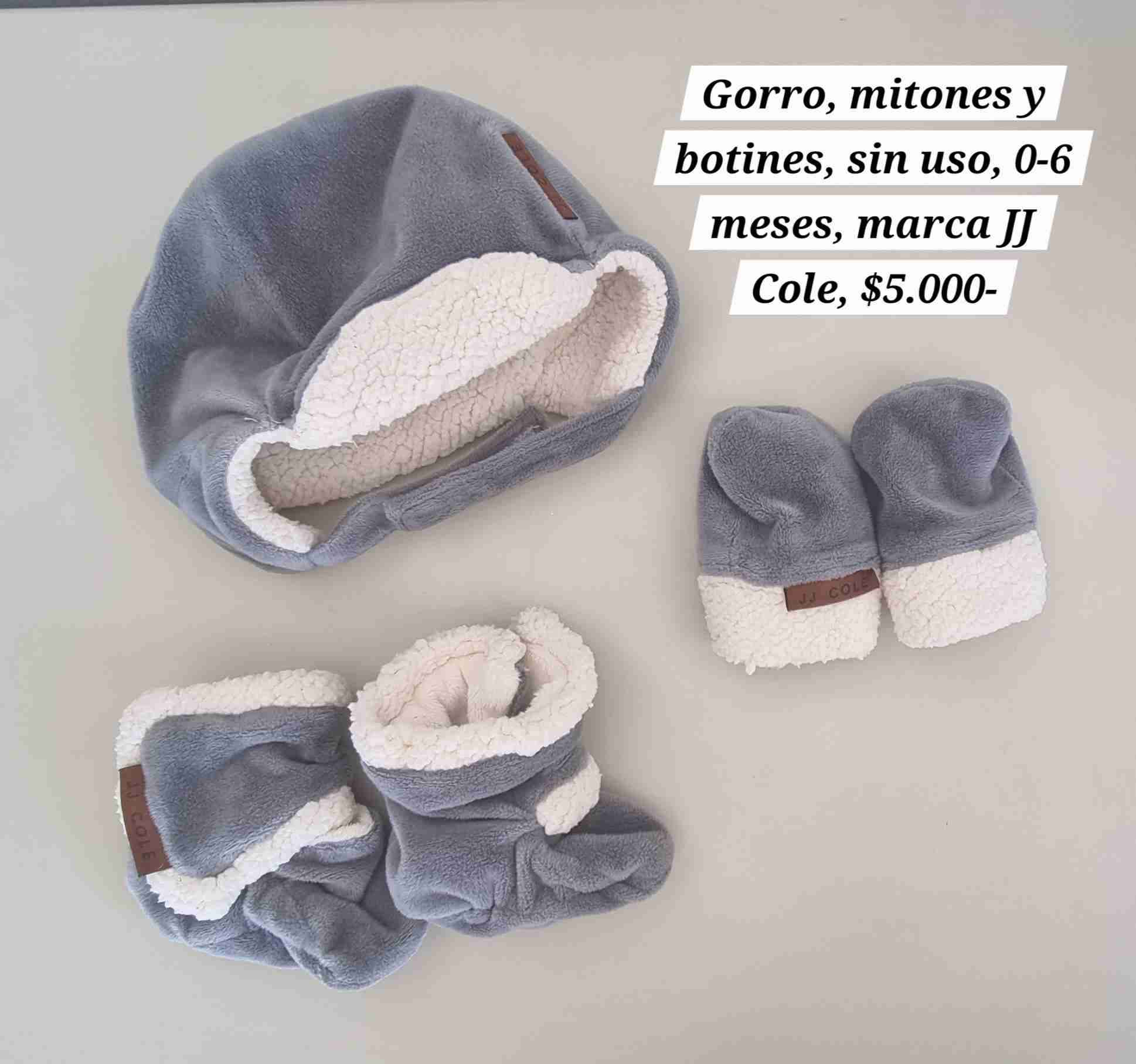 Set gorro, mitones y botines bebé 0-6meses