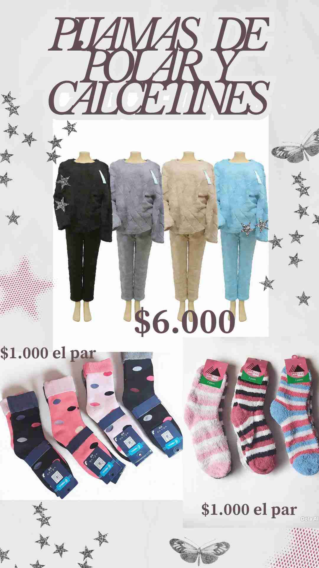 Pijama polar colores variados