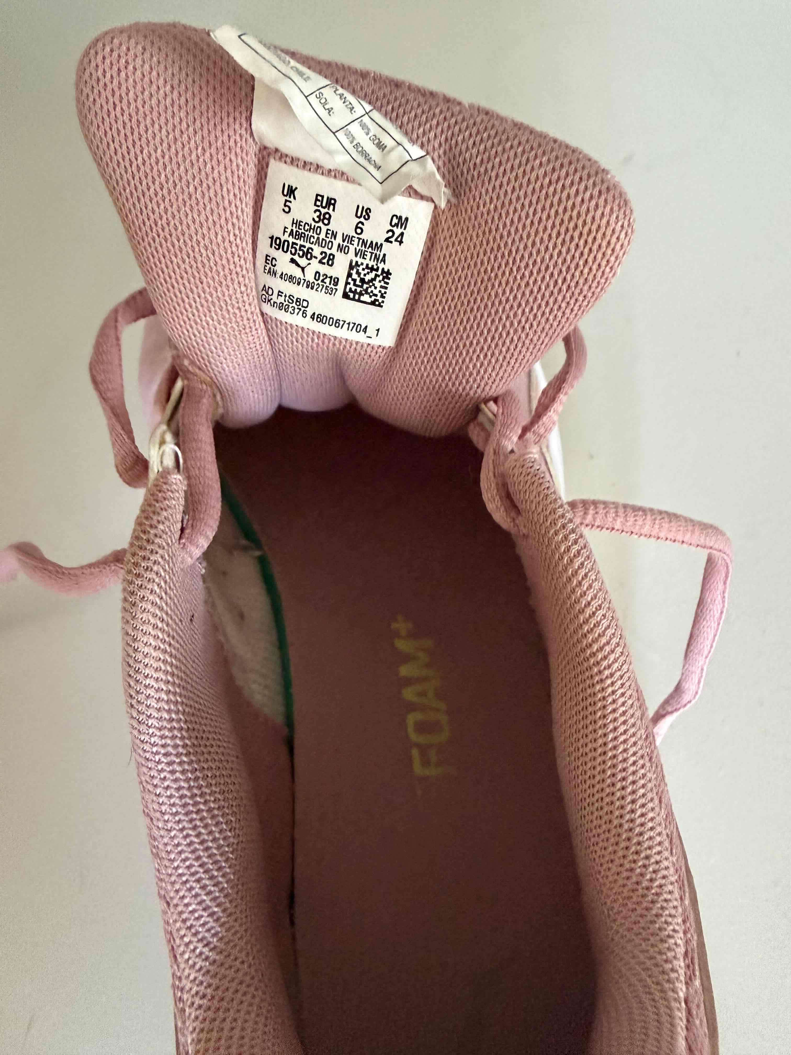 Zapatillas Puma  rosadas talla 38 - miniatura 1