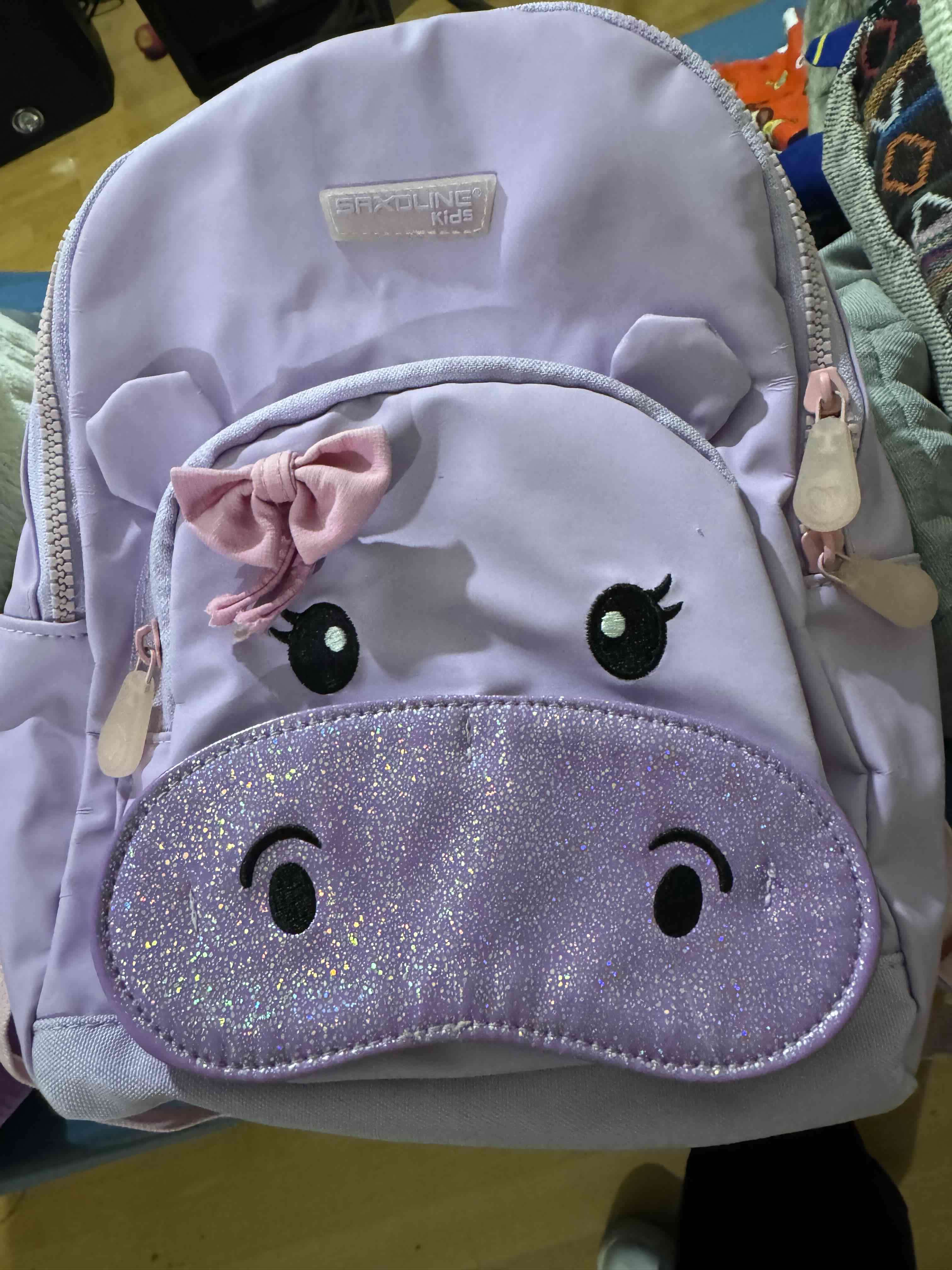Mochila infantil morada Saxoline