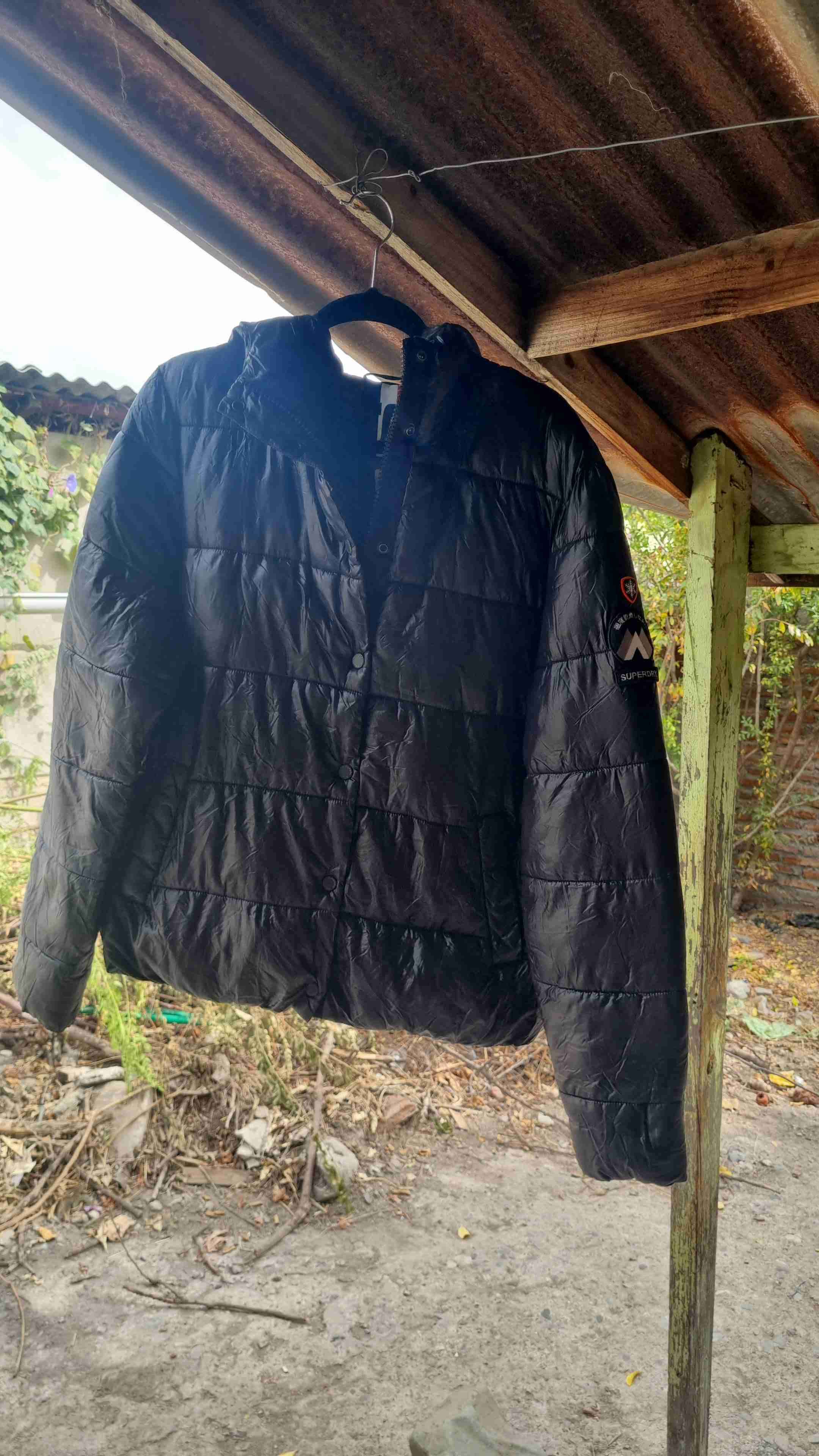 Chaqueta acolchada negra