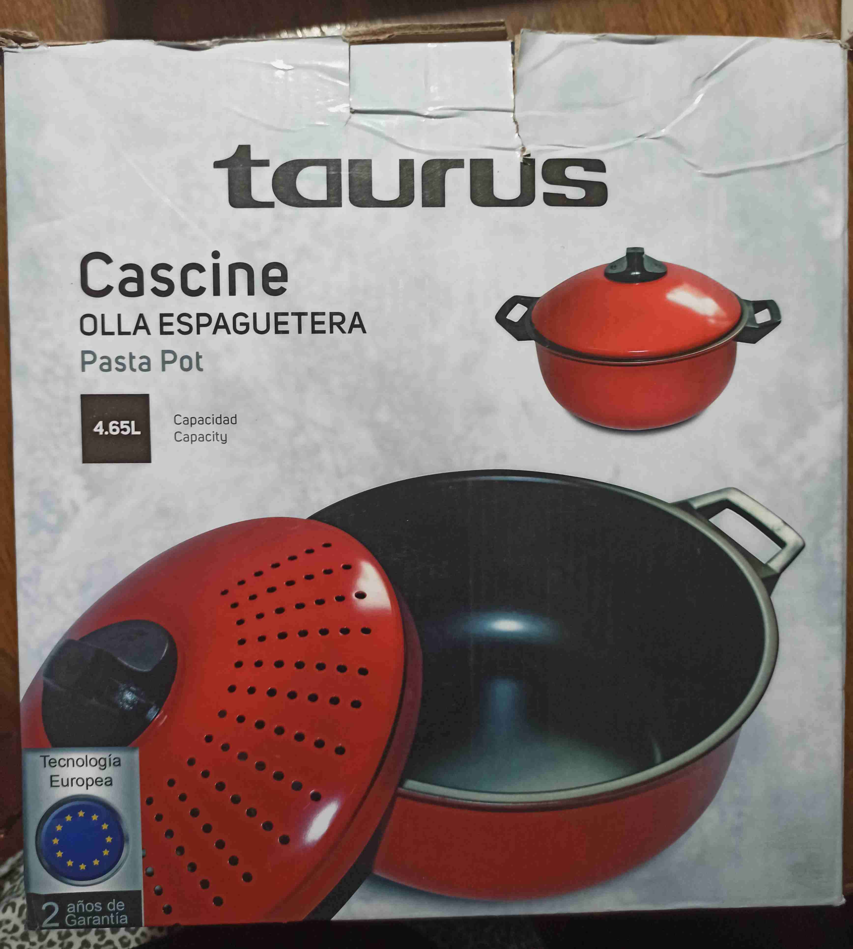 Olla espaguetera Taurus 4.65L