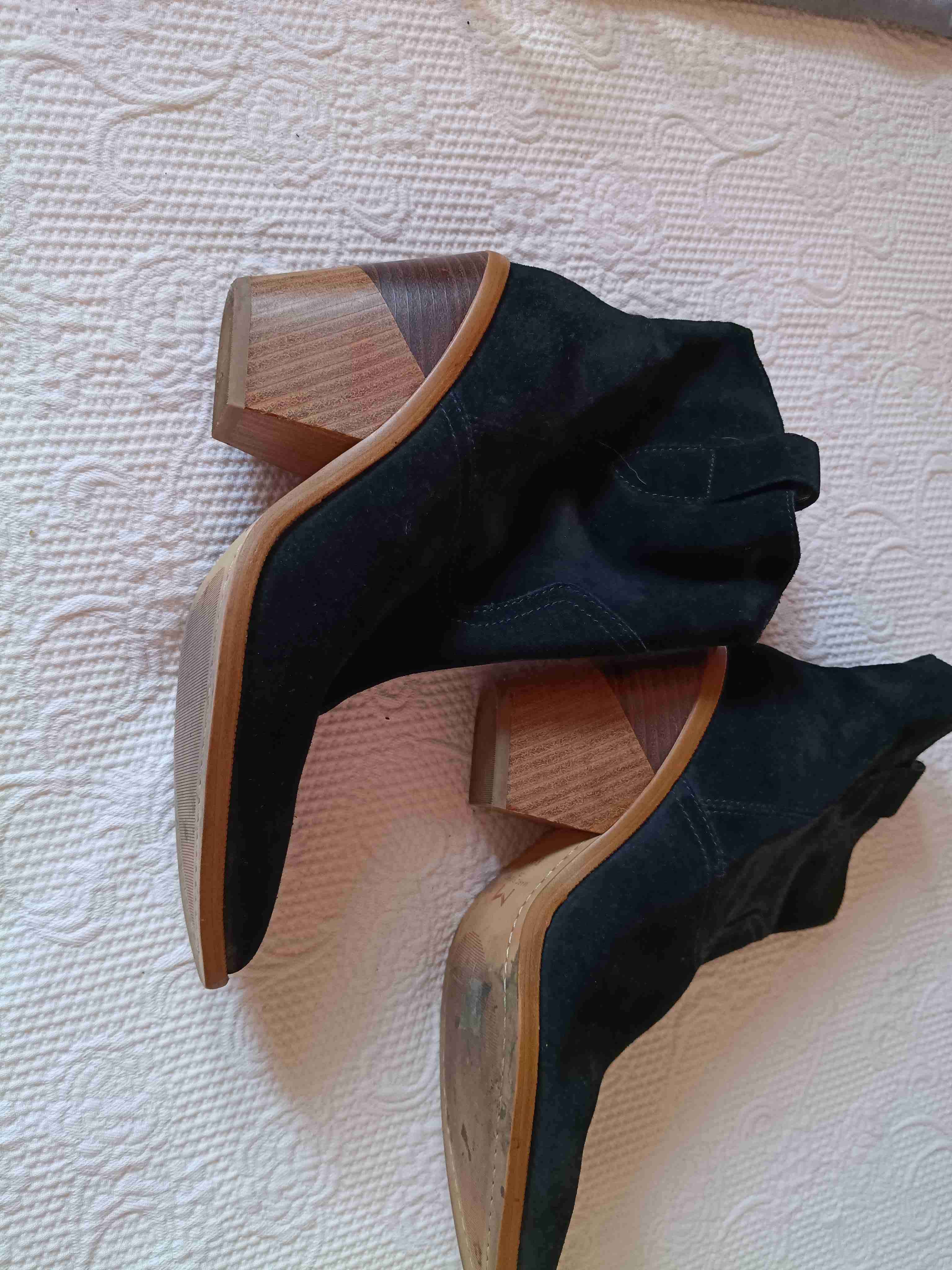 Botines de cuero negro Marc Fisher