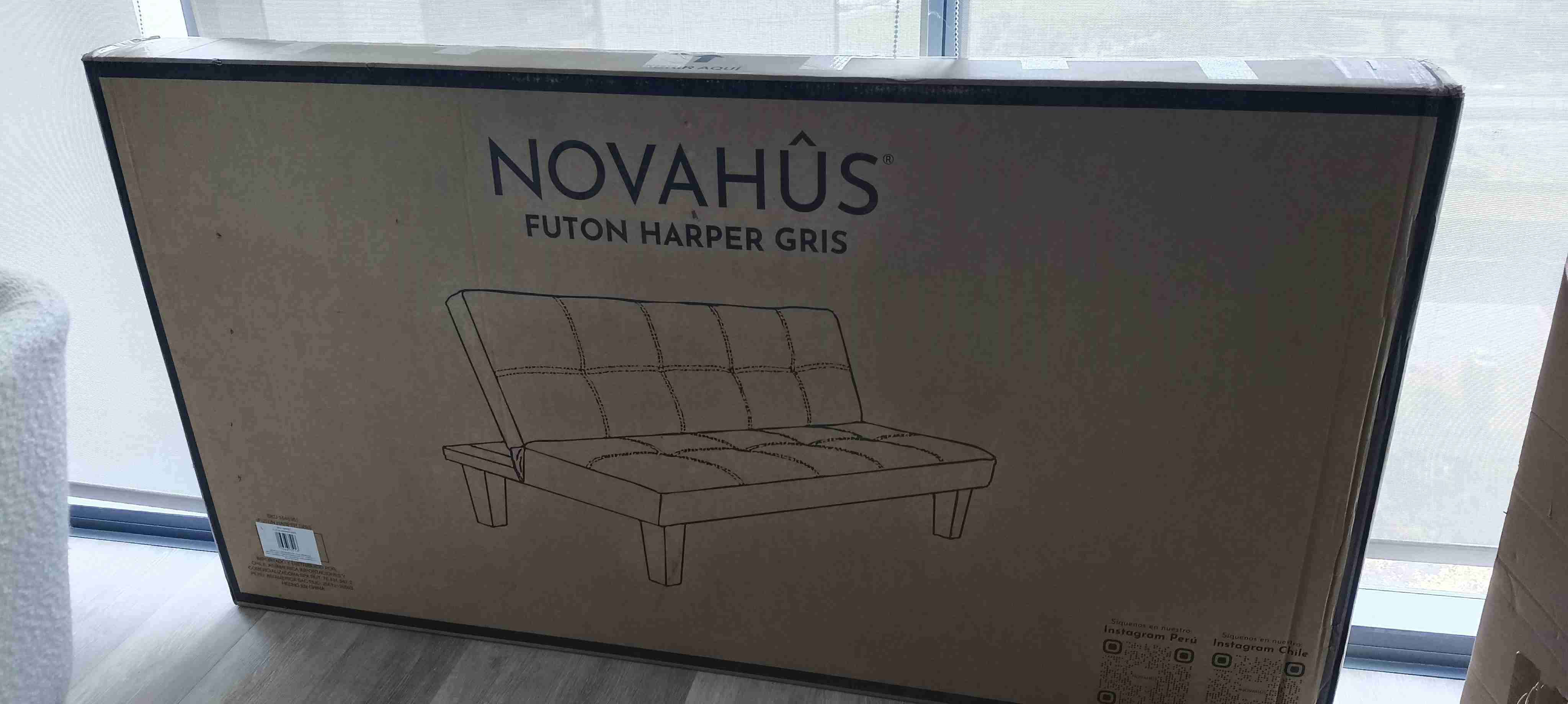 Futón gris NOVAHÚS nuevo