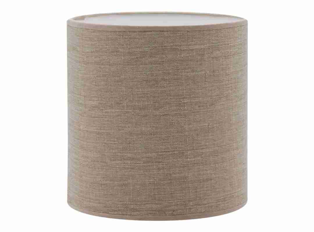 Dos Pantallas de lámpara cilíndrica beige