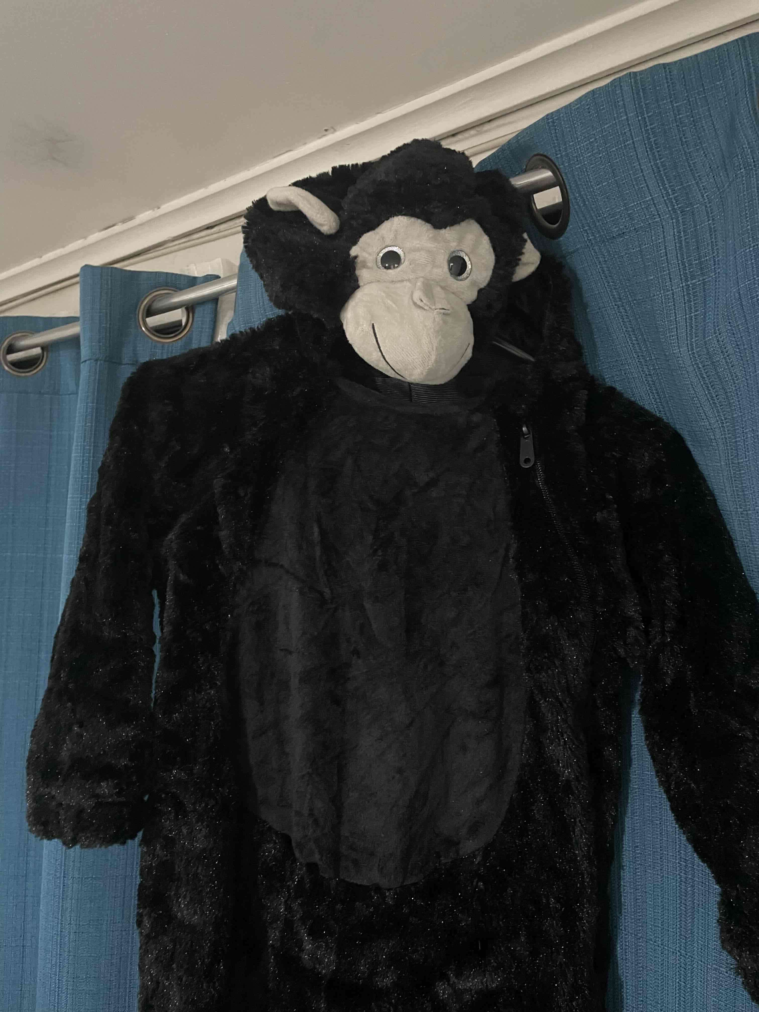 Disfraz de mono negro para niños - miniatura 2