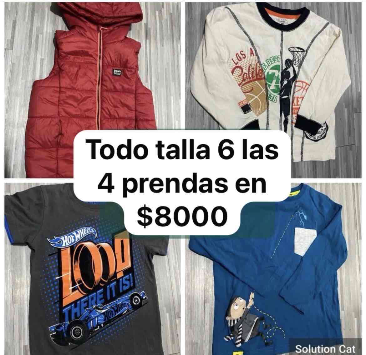 Conjunto ropa niño talla 6
