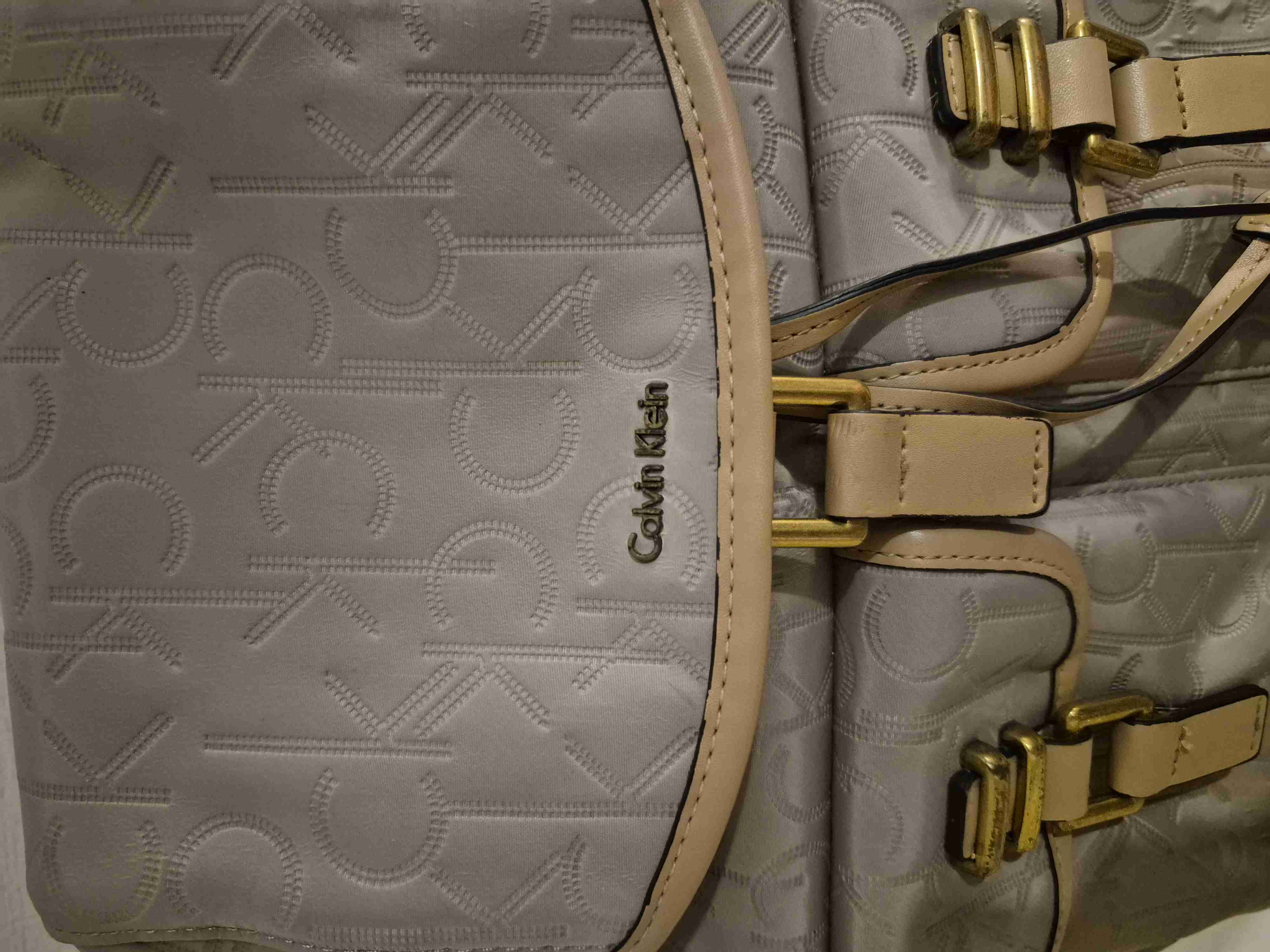 Mochila beige Calvin Klein - miniatura 2