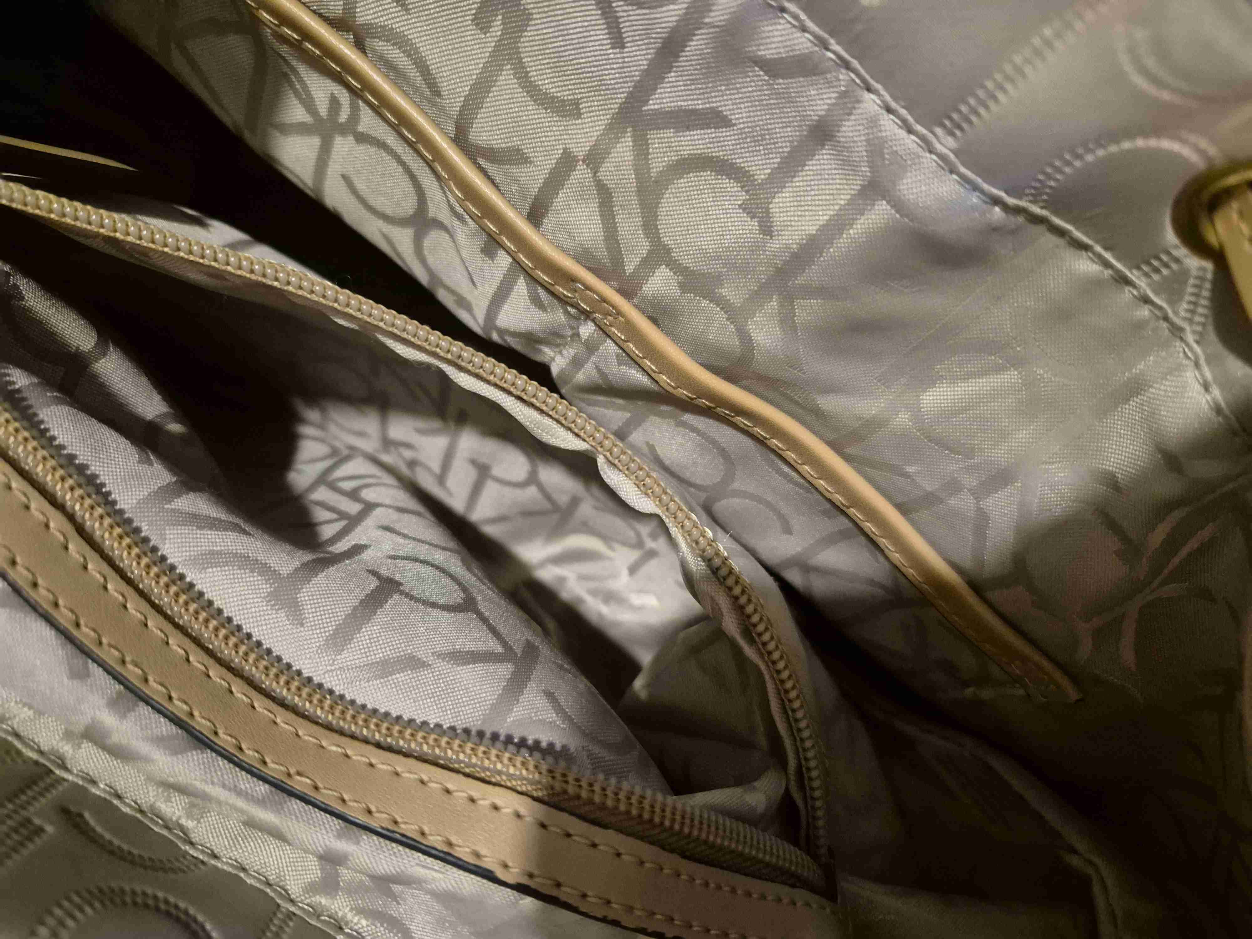 Mochila beige Calvin Klein - miniatura 3