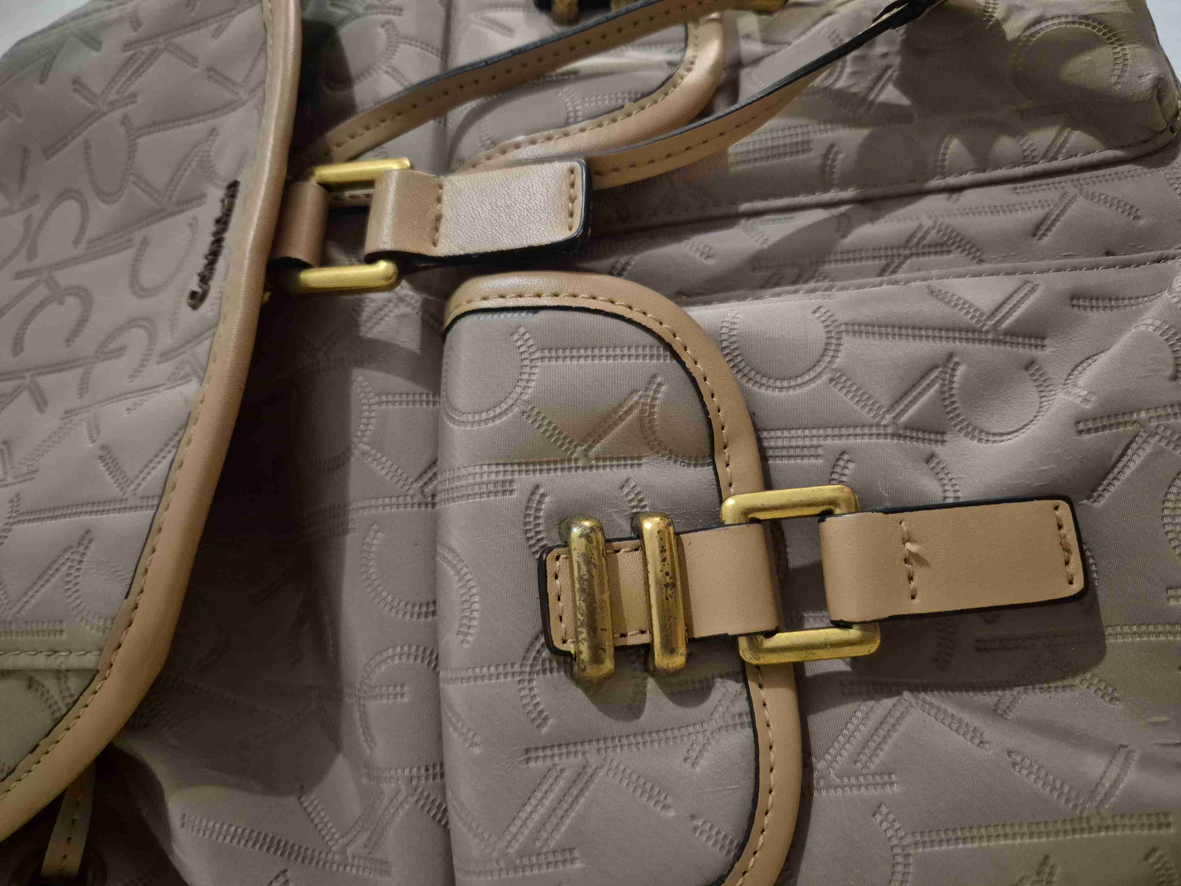 Mochila beige Calvin Klein - miniatura 4