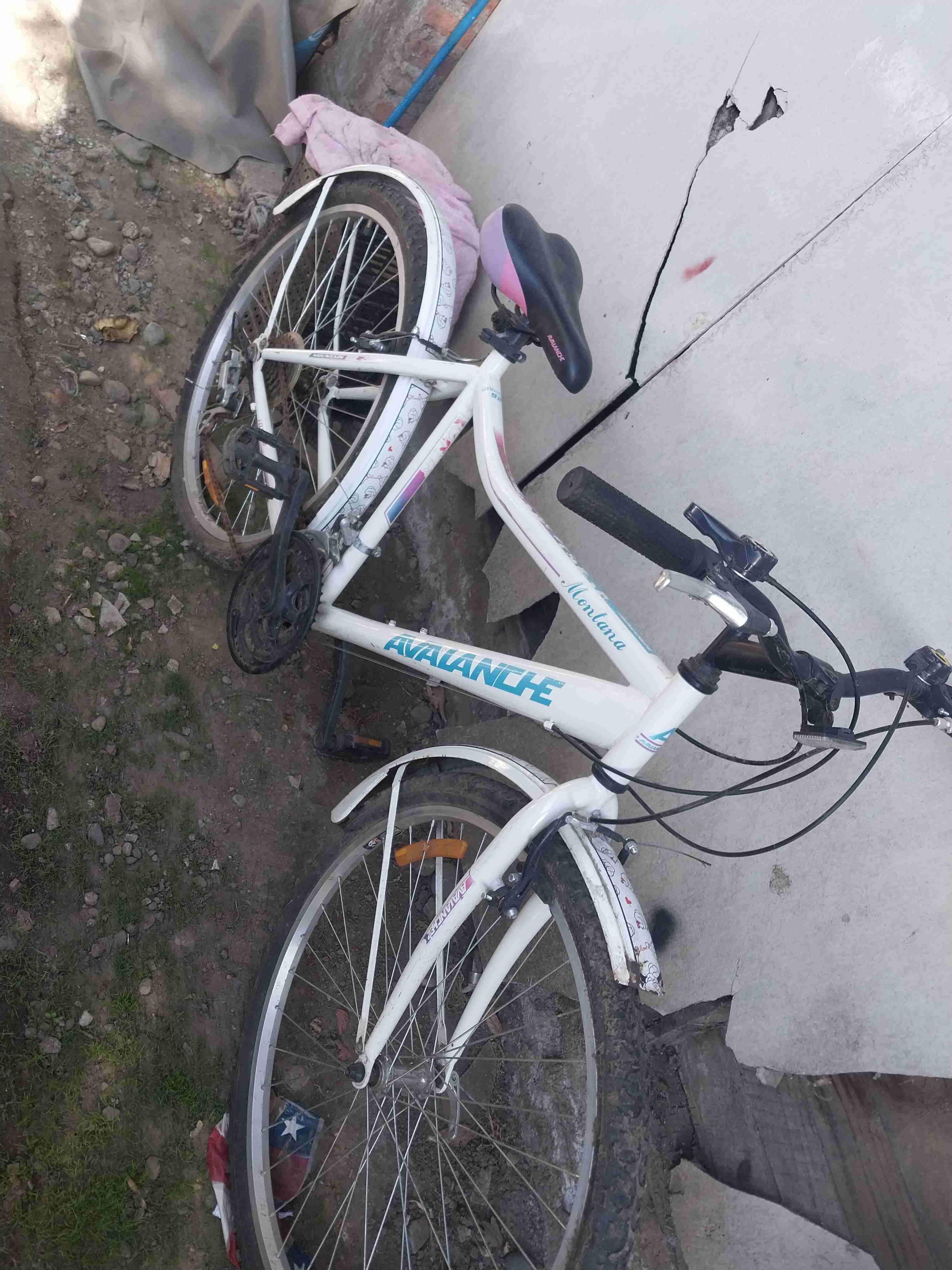 Bicicleta blanca Avalanche - miniatura 1