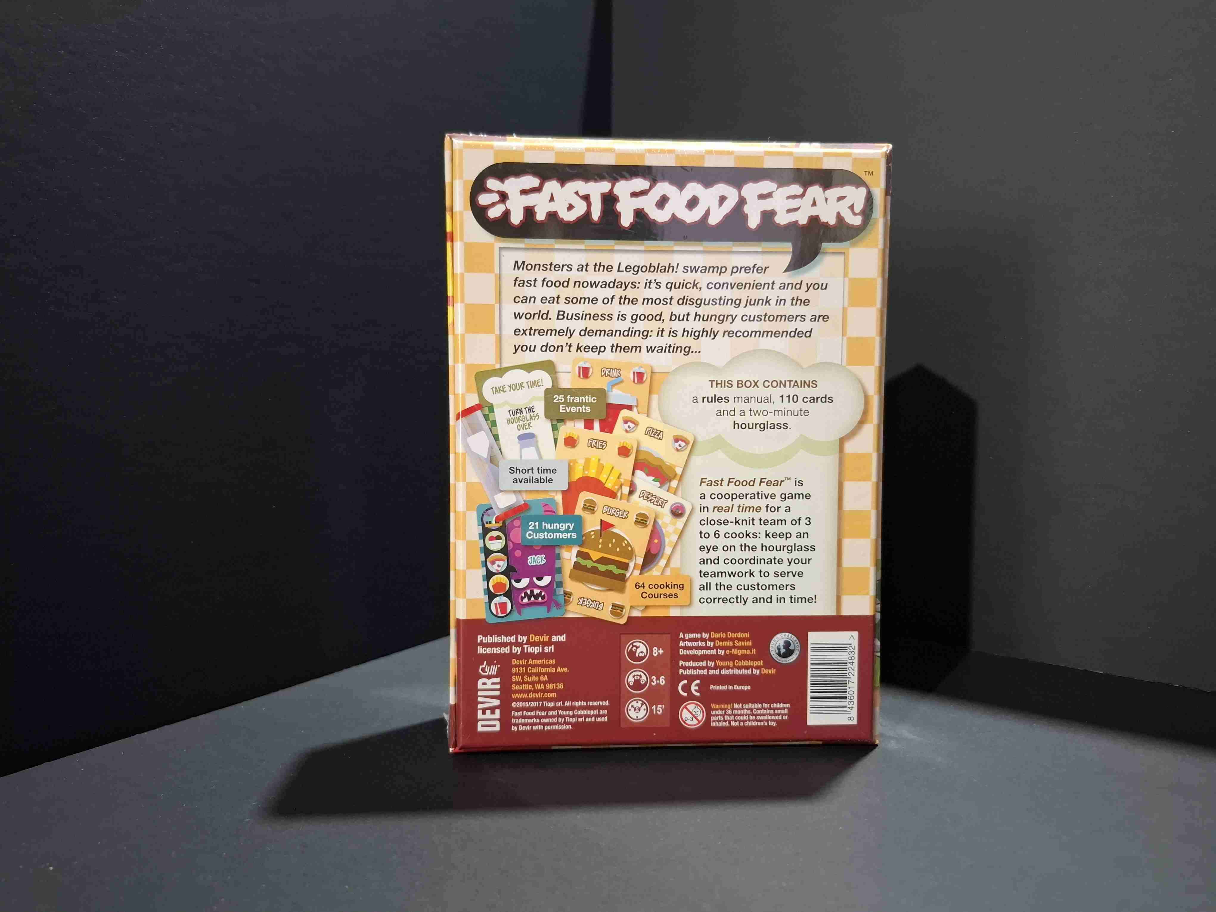 Juego de mesa Fast Food Fear sellado - miniatura 2