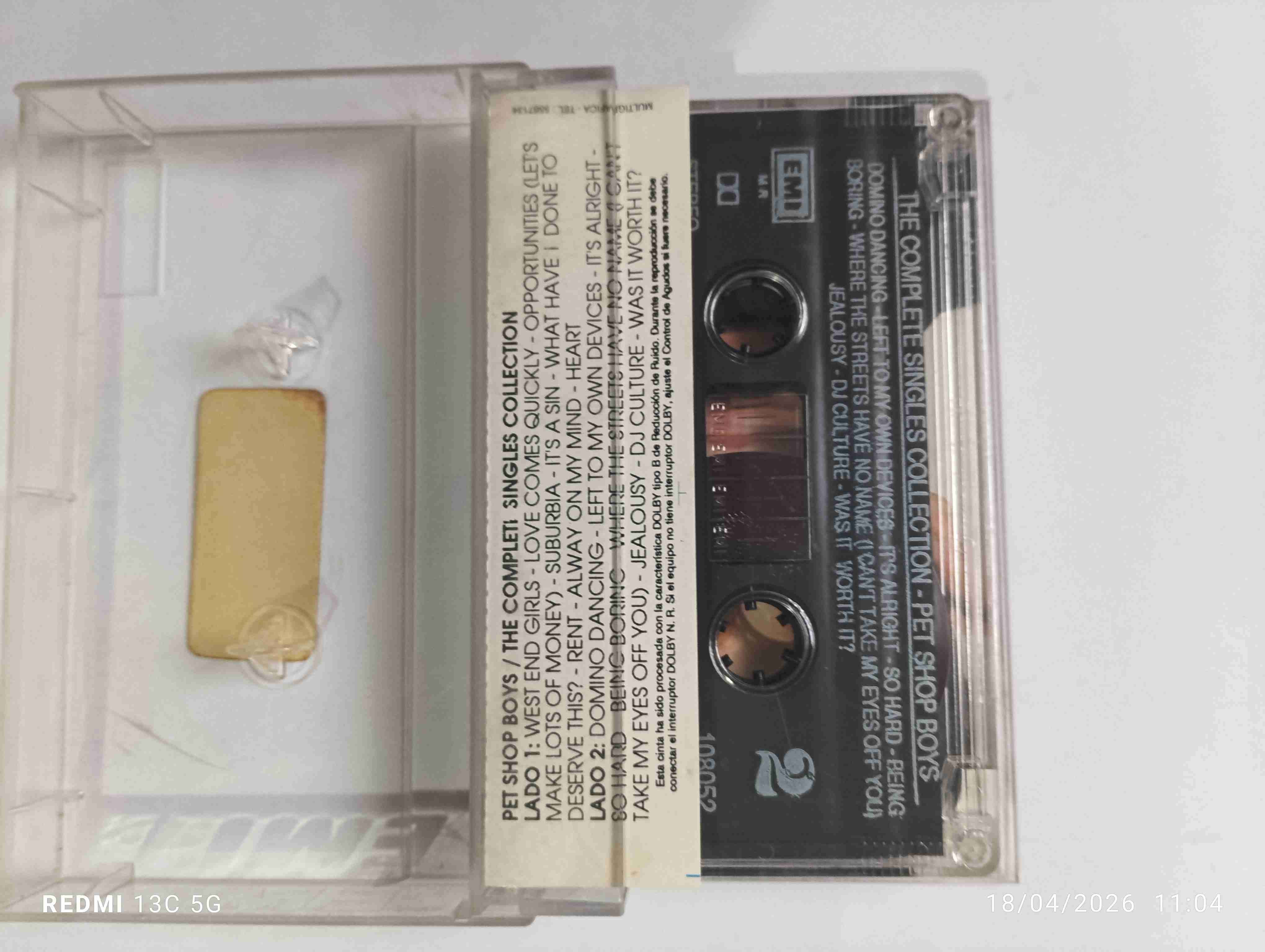 Cassette Pet Shop Boys Discography - miniatura 2