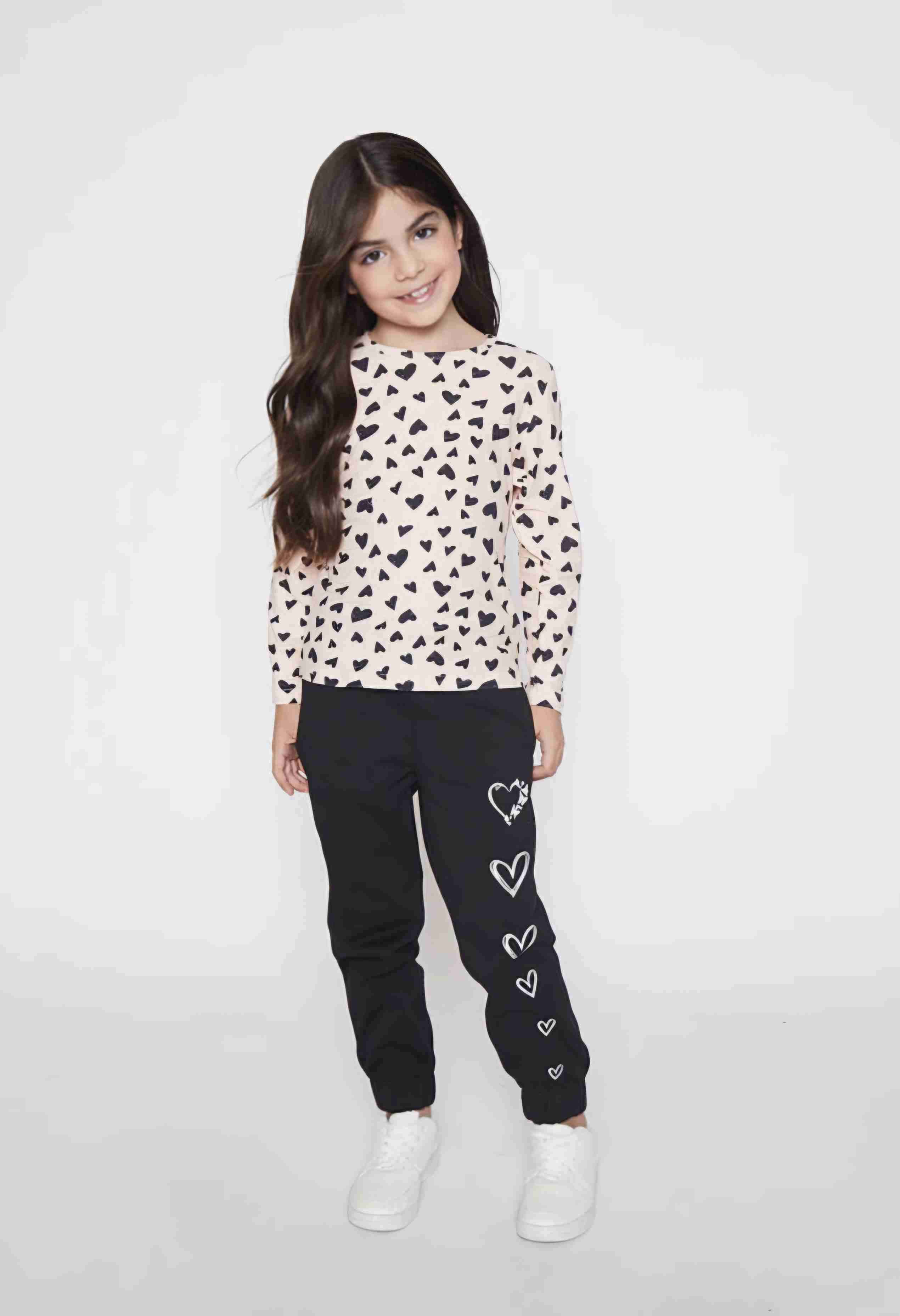 Polera manga larga corazones - miniatura 3