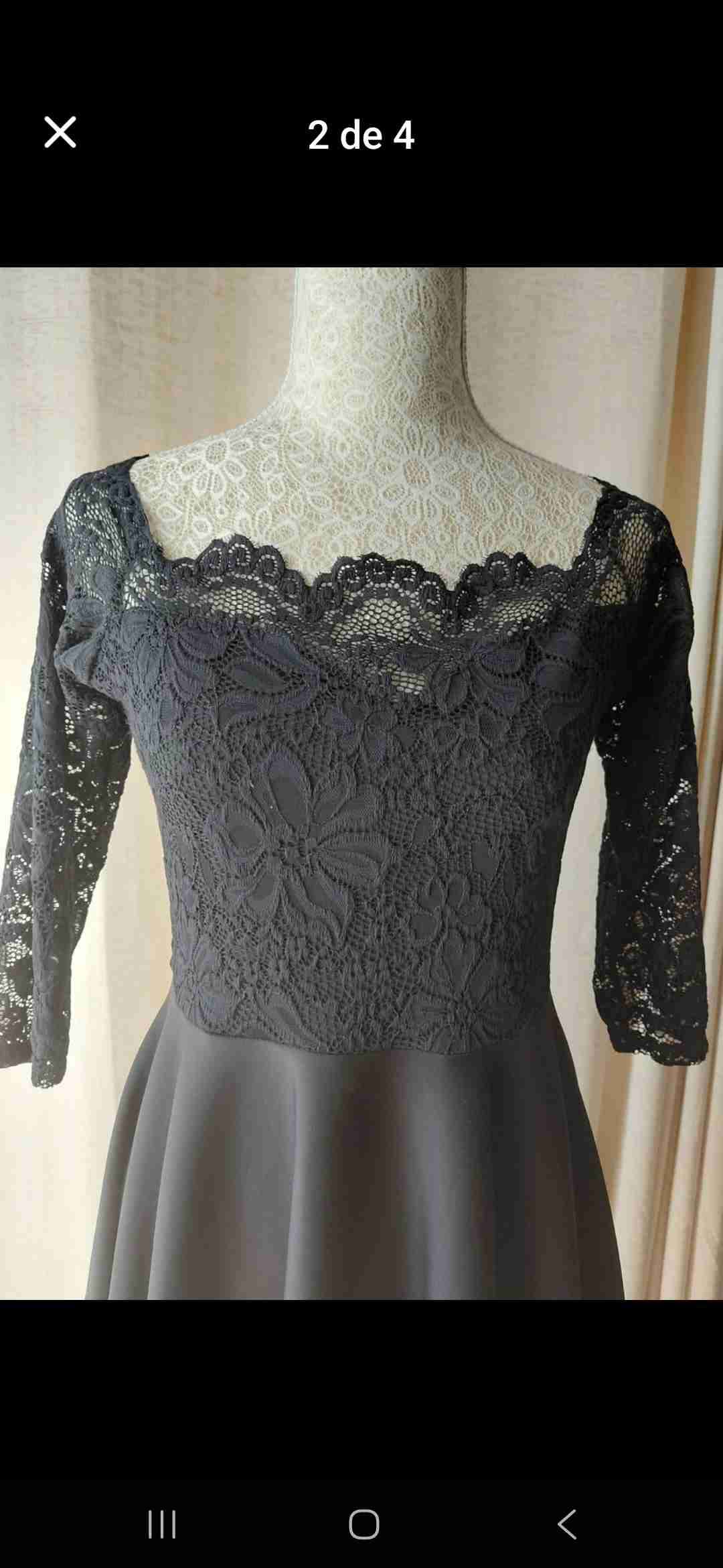 Vestido con encaje elegante - miniatura 3