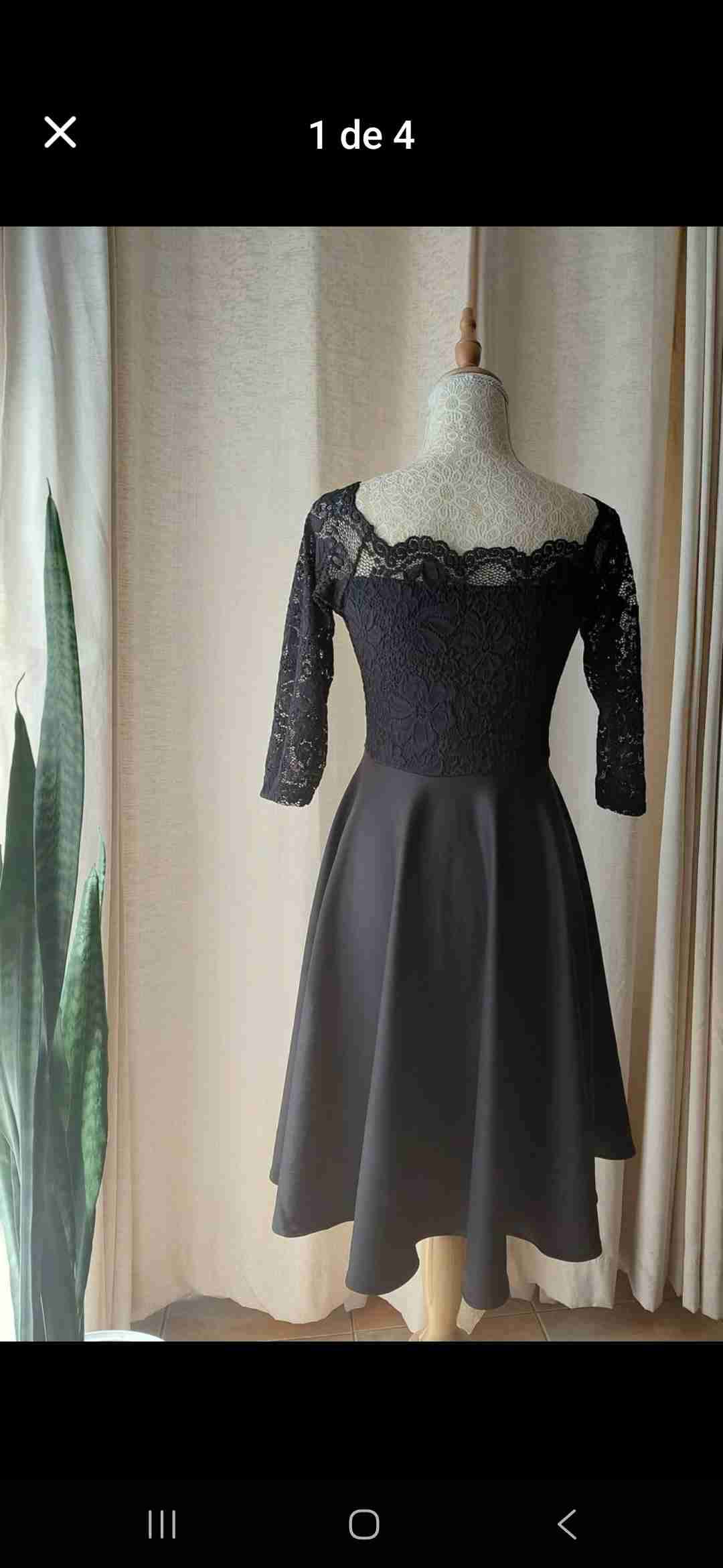 Vestido con encaje elegante - miniatura 4