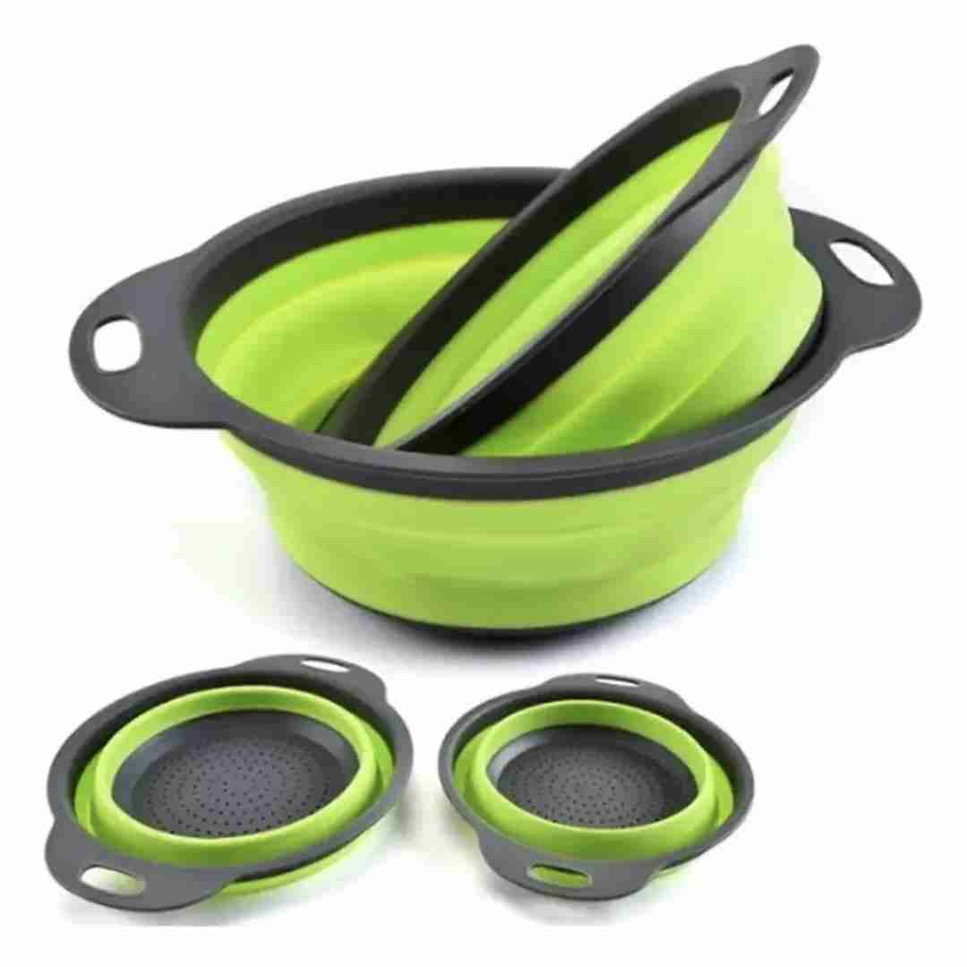 Colador colapsable verde - miniatura 1