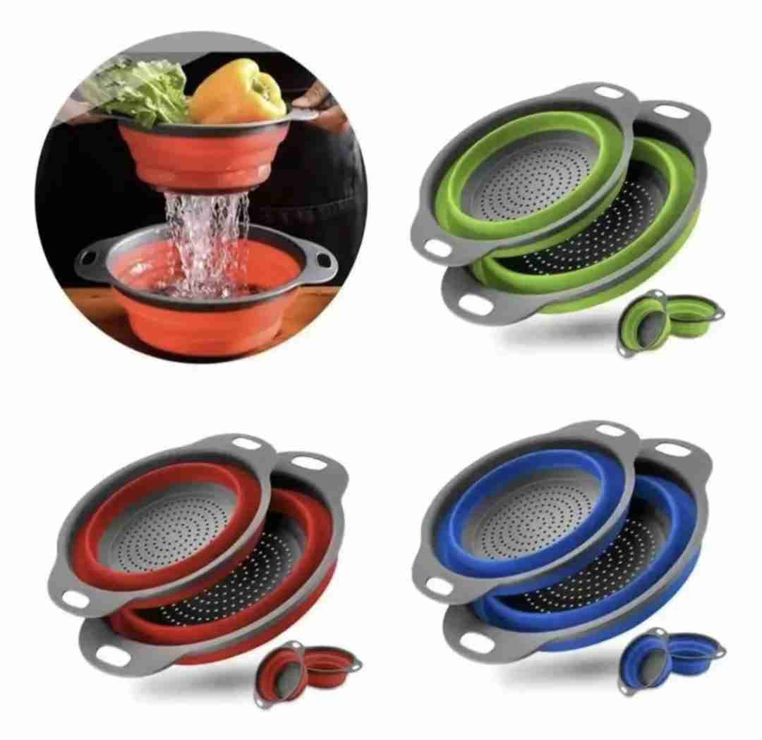 Colador colapsable verde - miniatura 3