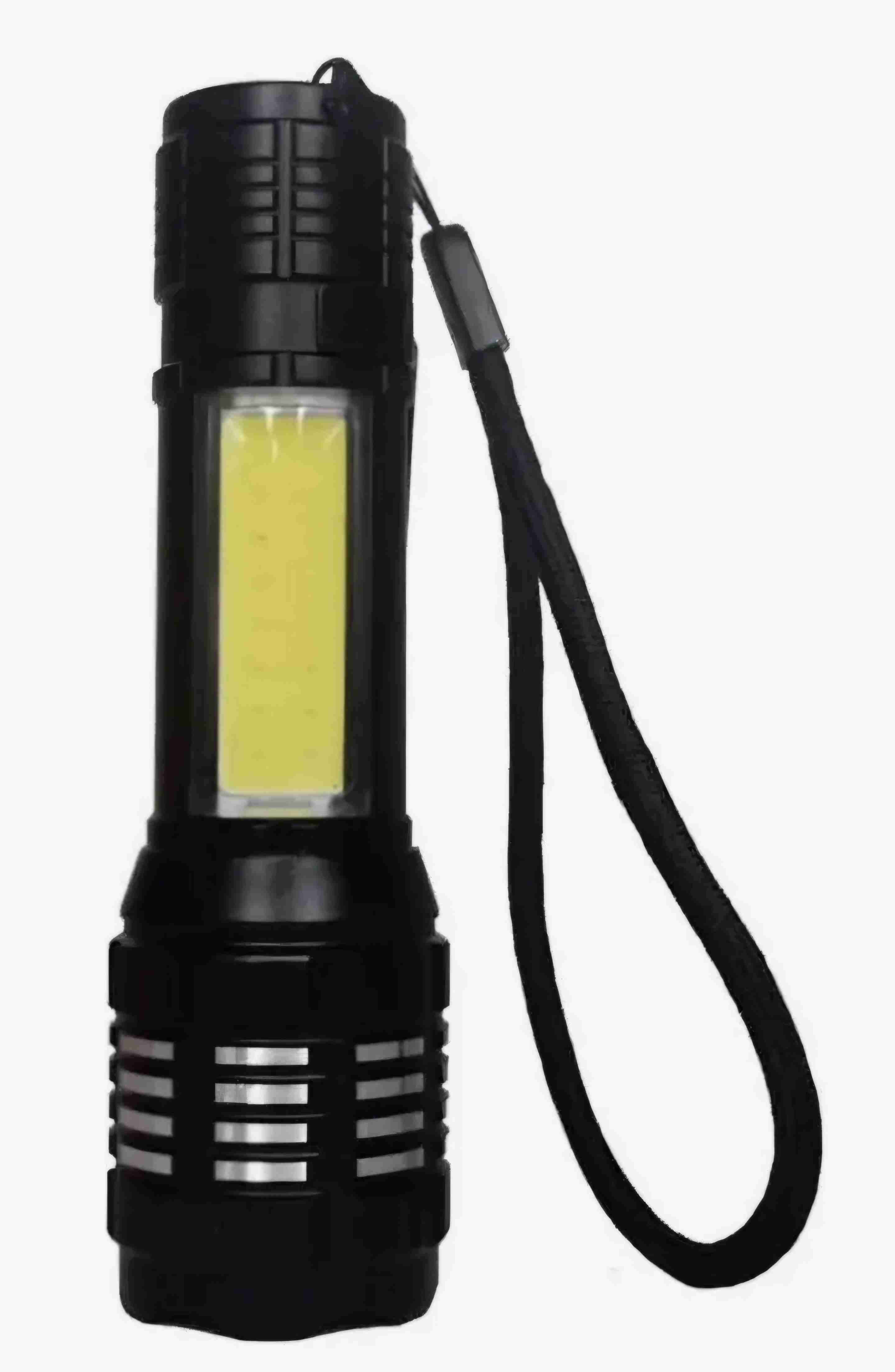 Linterna LED recargable negra - miniatura 2