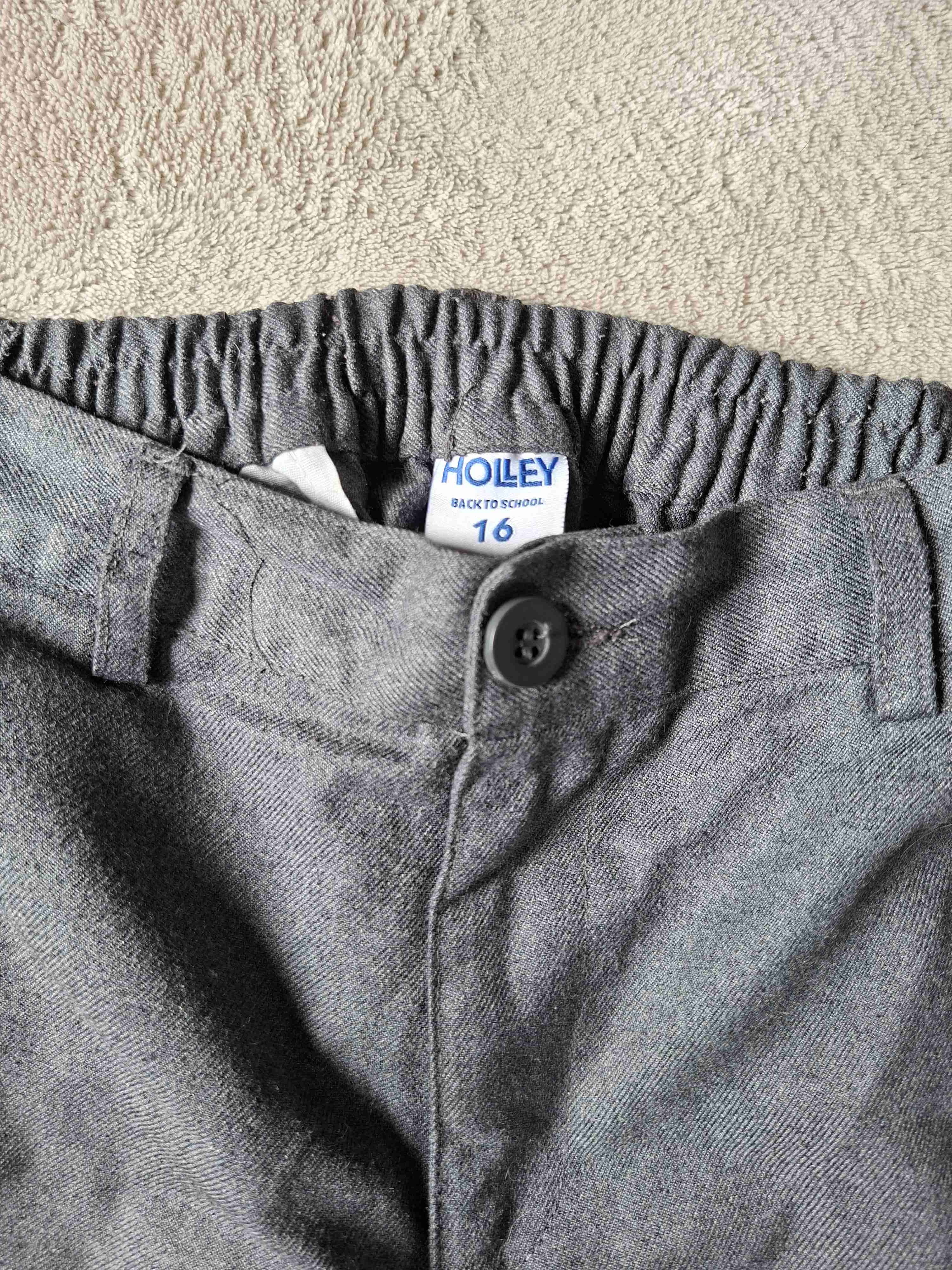 Pantalones gris oscuro elastizados - miniatura 2