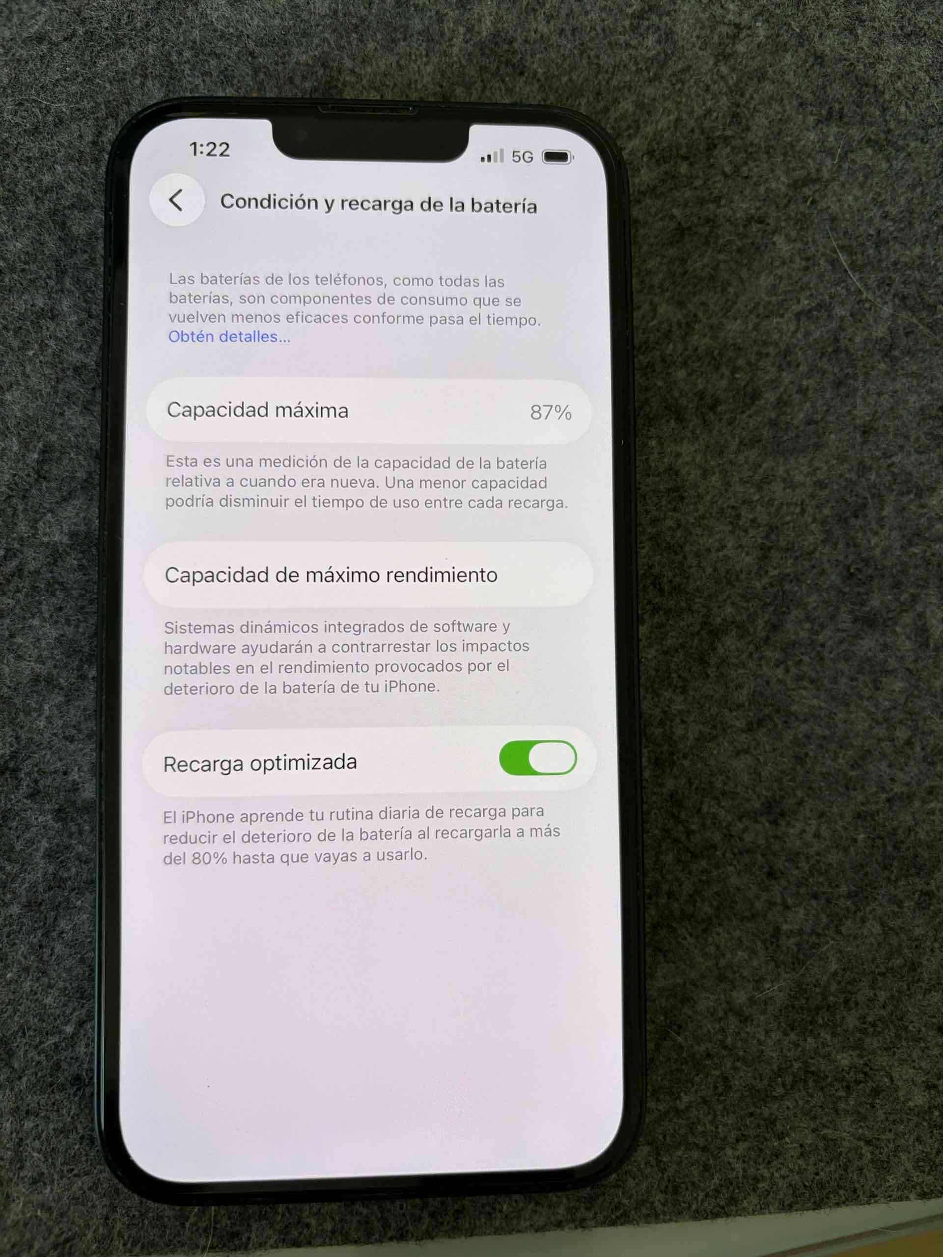 iPhone 14 128GB, 87% batería, liberado - miniatura 5