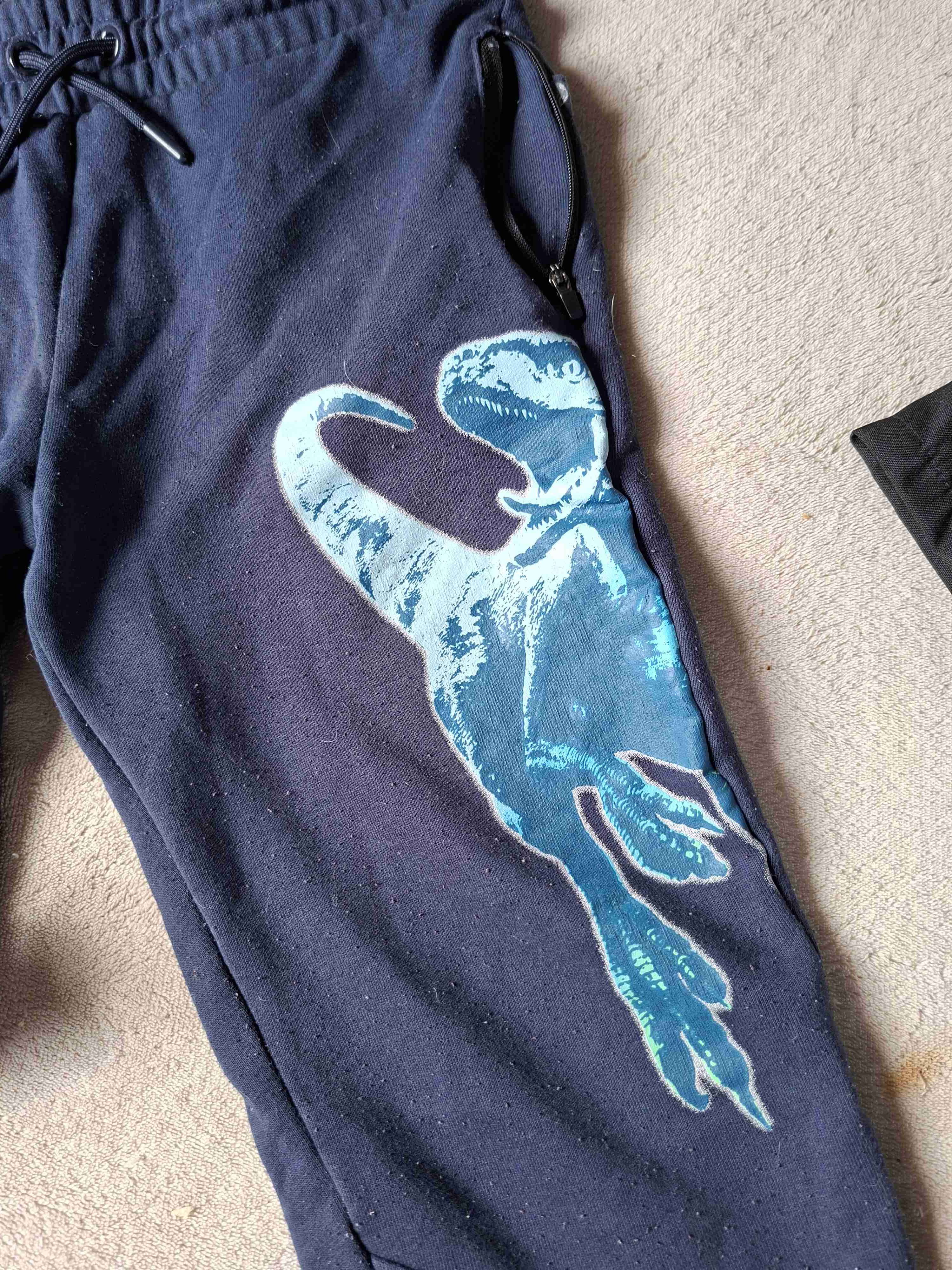 Pantalón deportivo azul dinosaurio talla 12 - miniatura 3