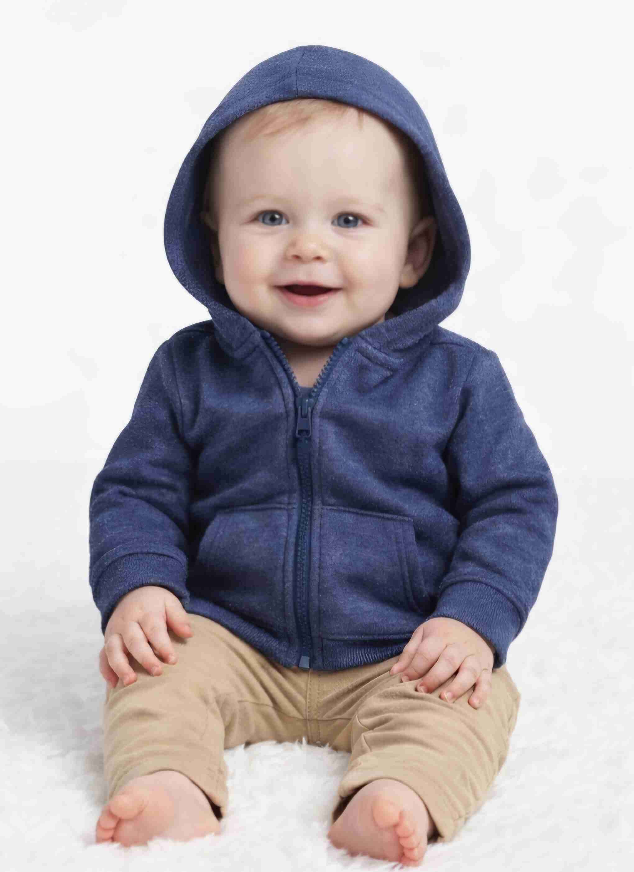 Polerón azul niño con capucha - miniatura 5