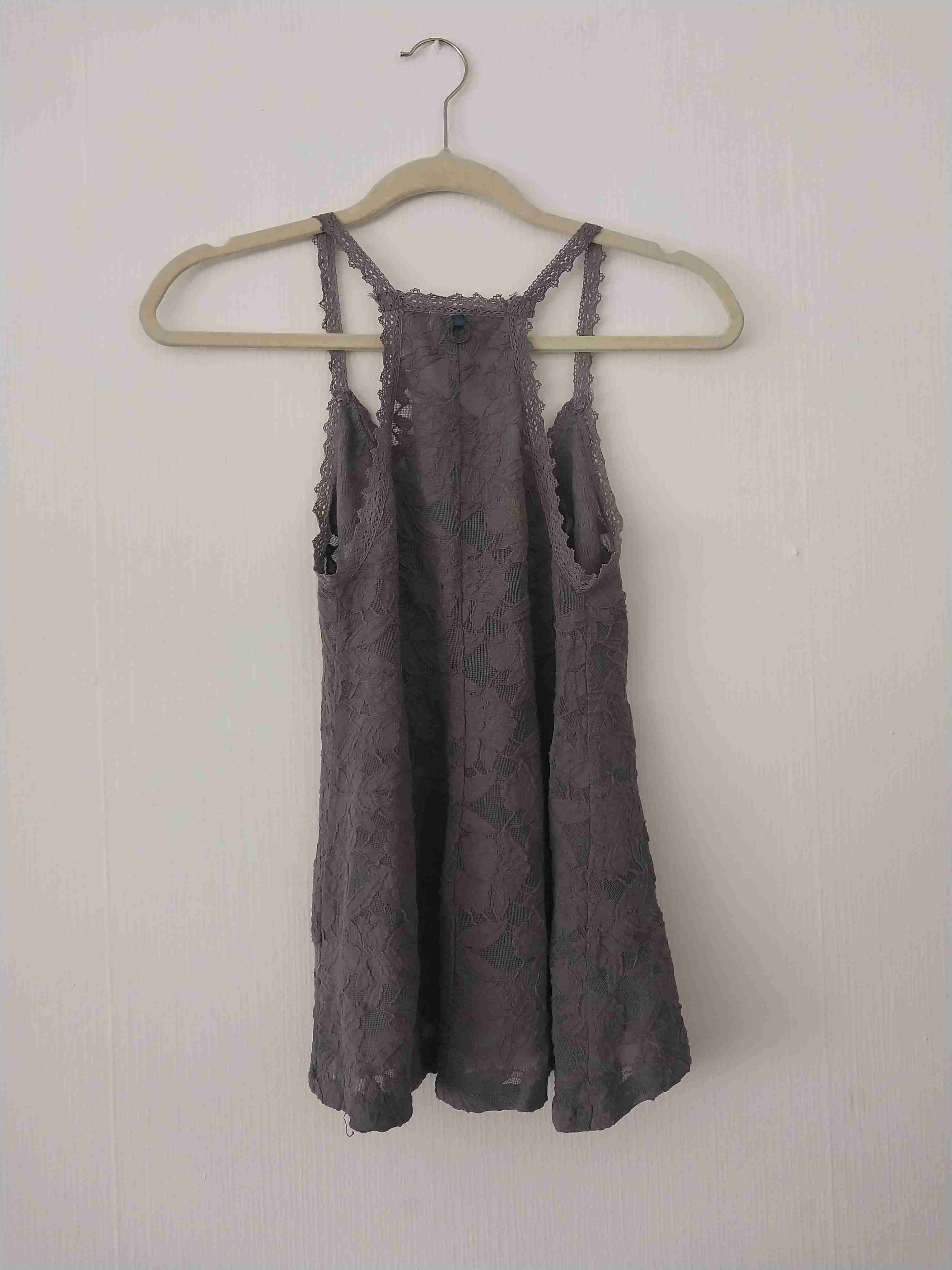 Blusa Umbrale de encaje gris - miniatura 2