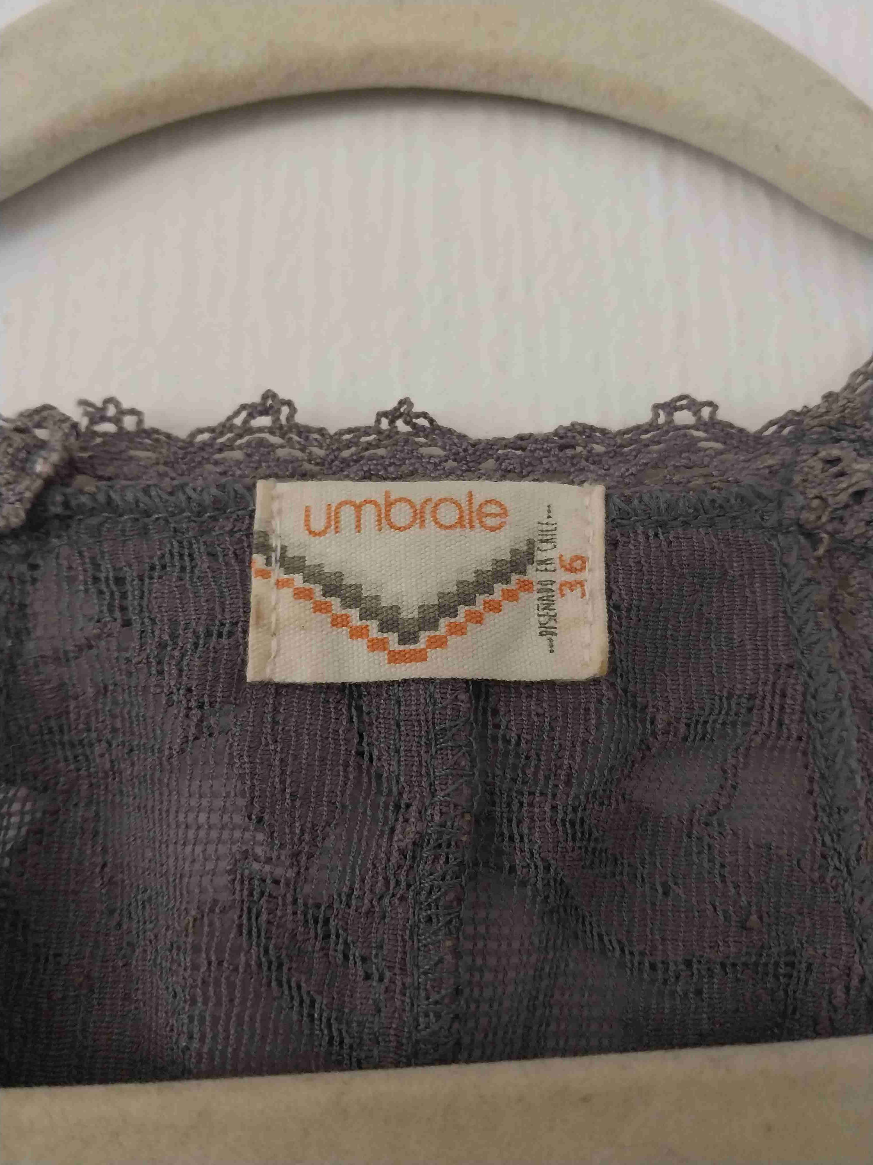 Blusa Umbrale de encaje gris - miniatura 5