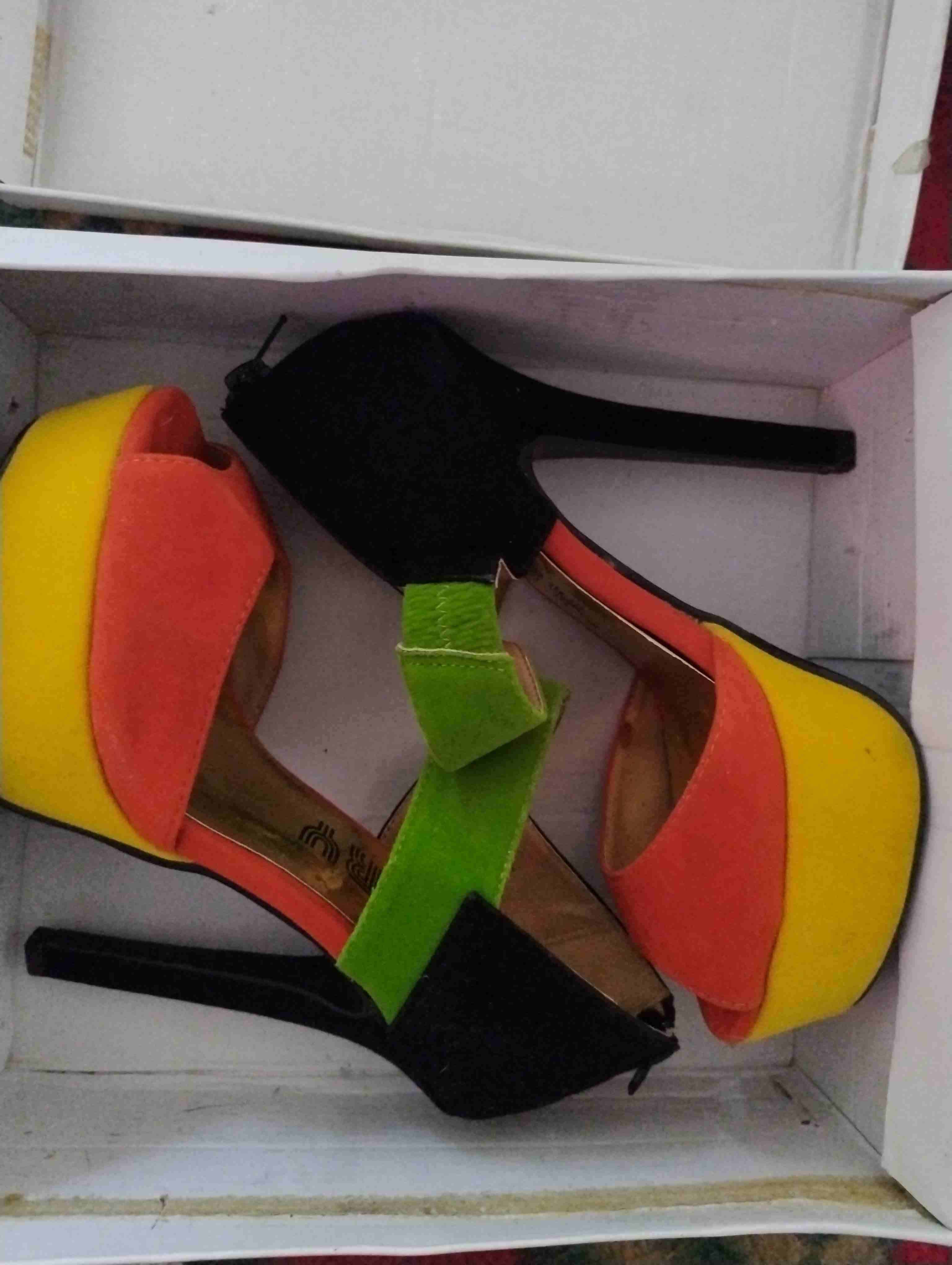 Tacones multicolores altos - miniatura 1