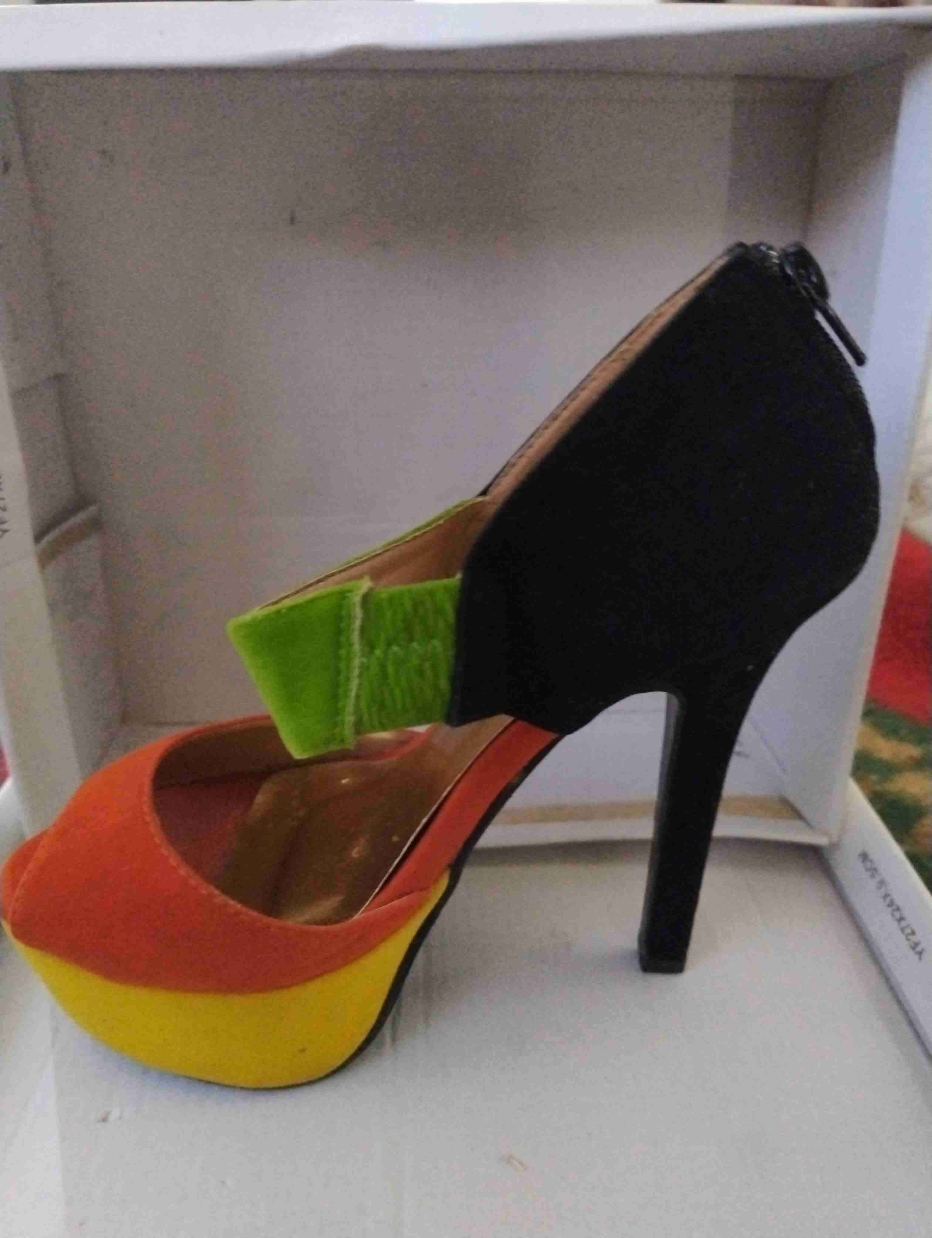 Tacones multicolores altos - miniatura 2