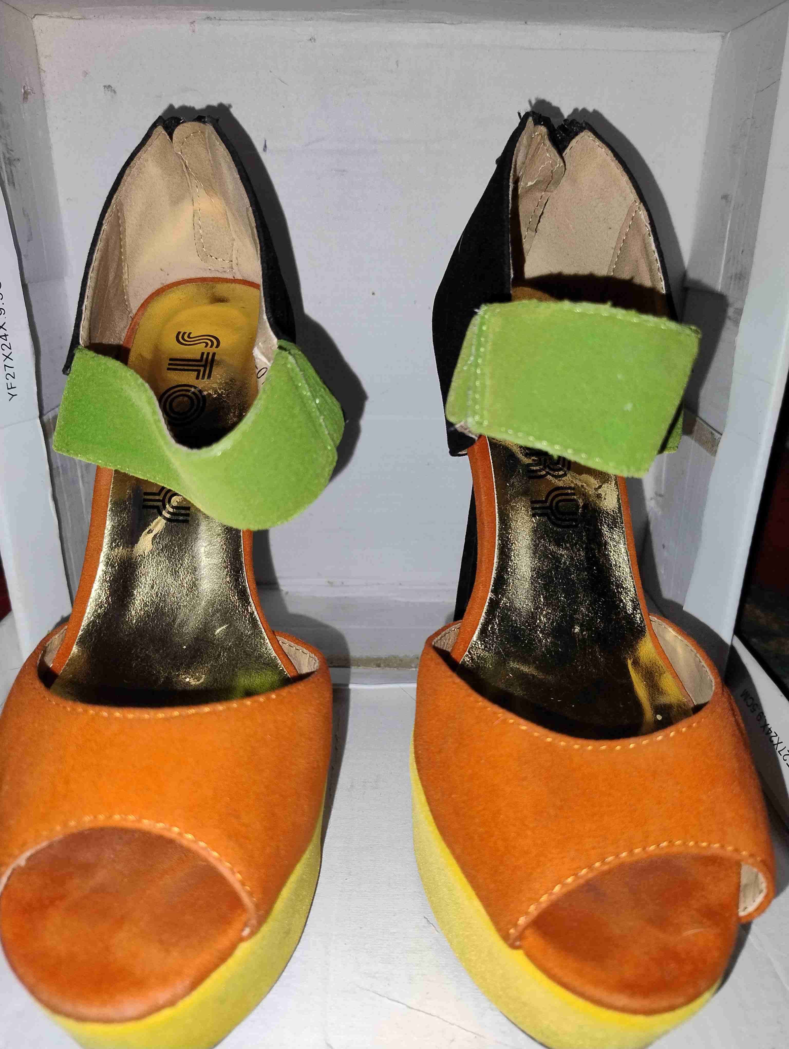 Tacones multicolores altos - miniatura 3