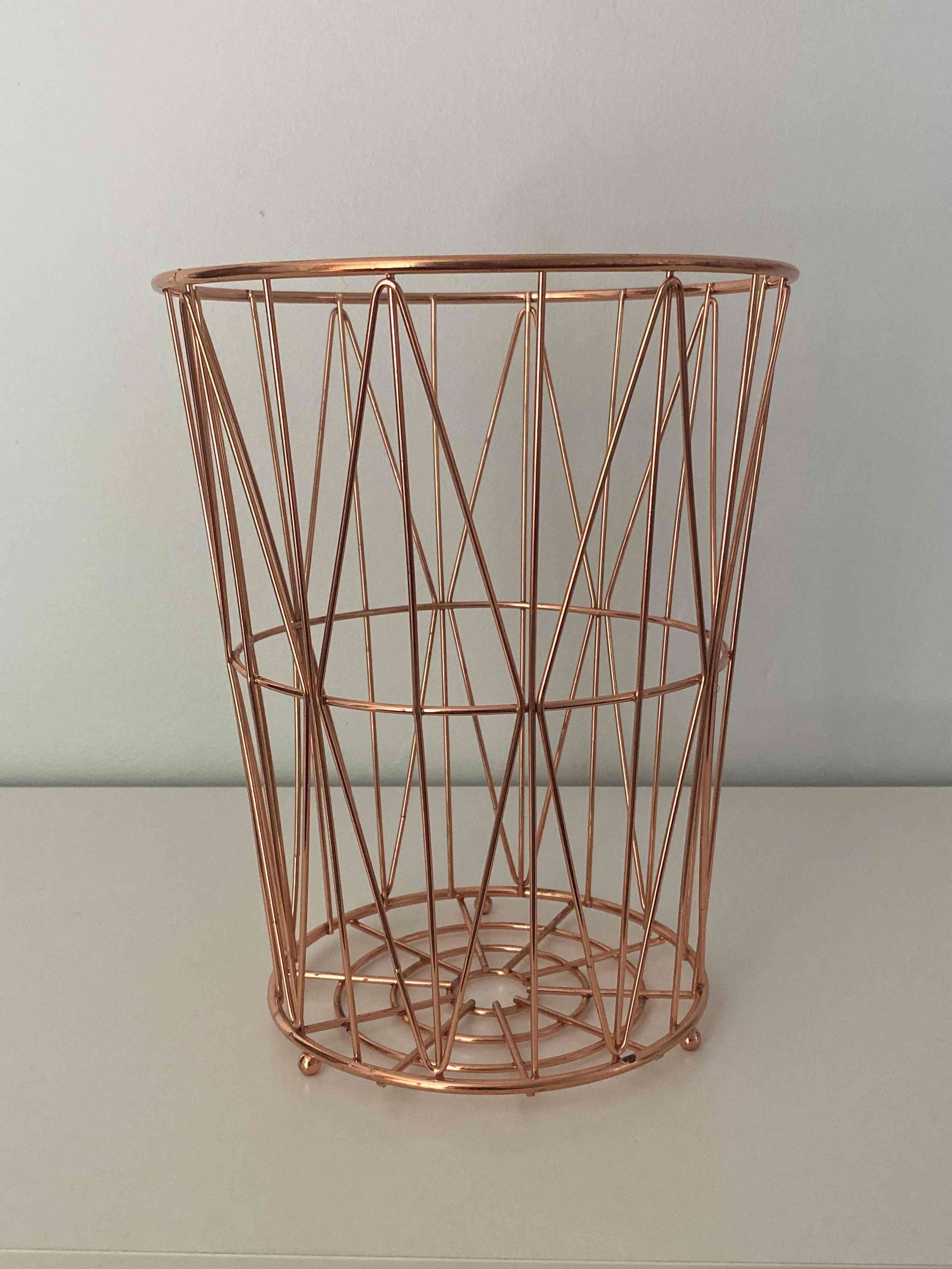 Papelero metálico Rose Gold - miniatura 1