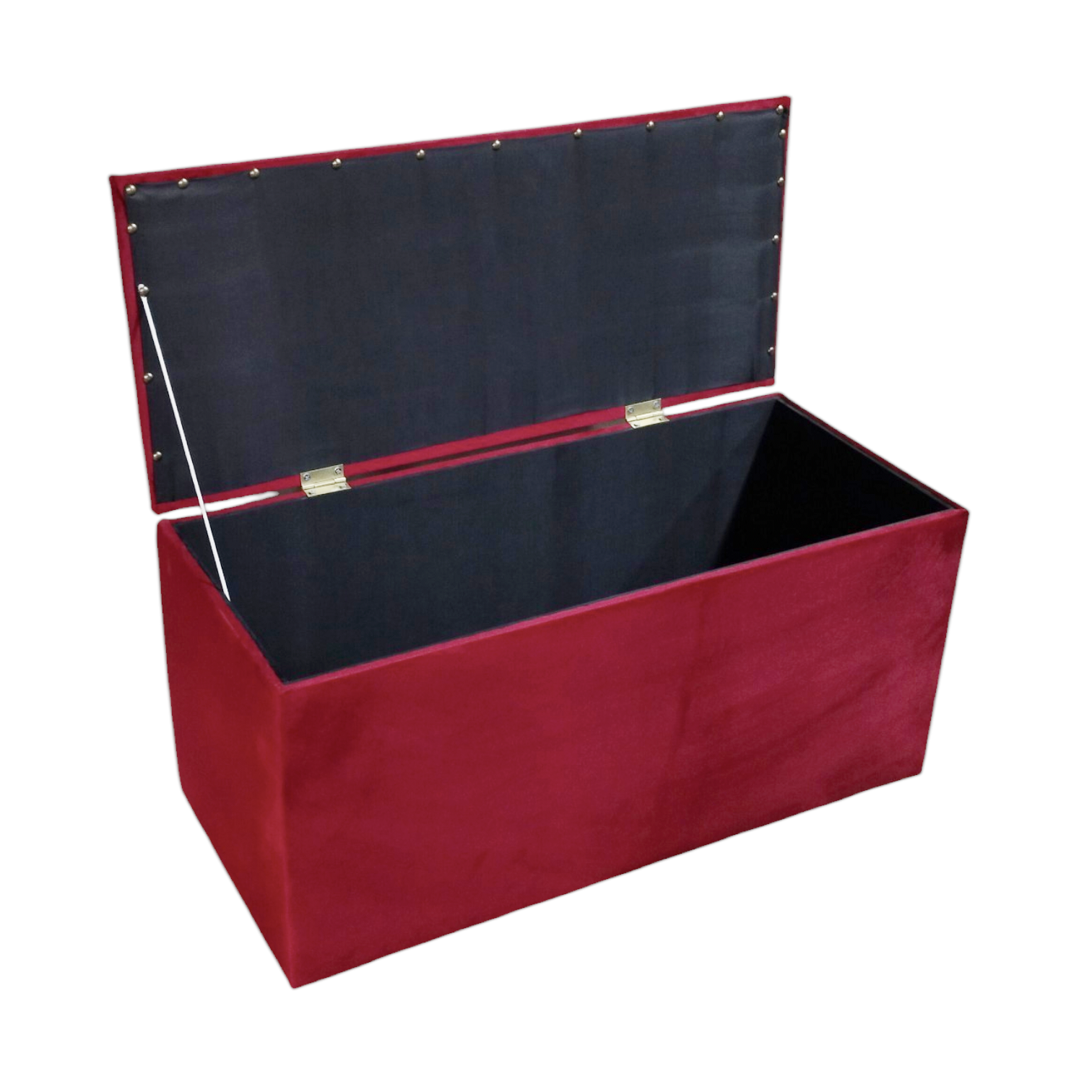 Baúl banqueta almacenaje  burdeos - miniatura 2