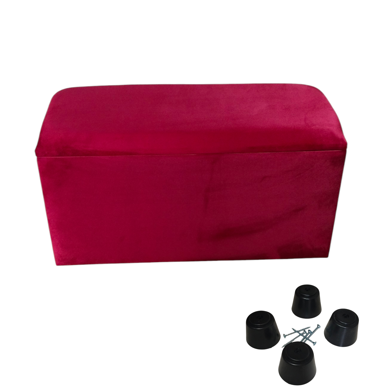 Baúl banqueta almacenaje  burdeos - miniatura 4