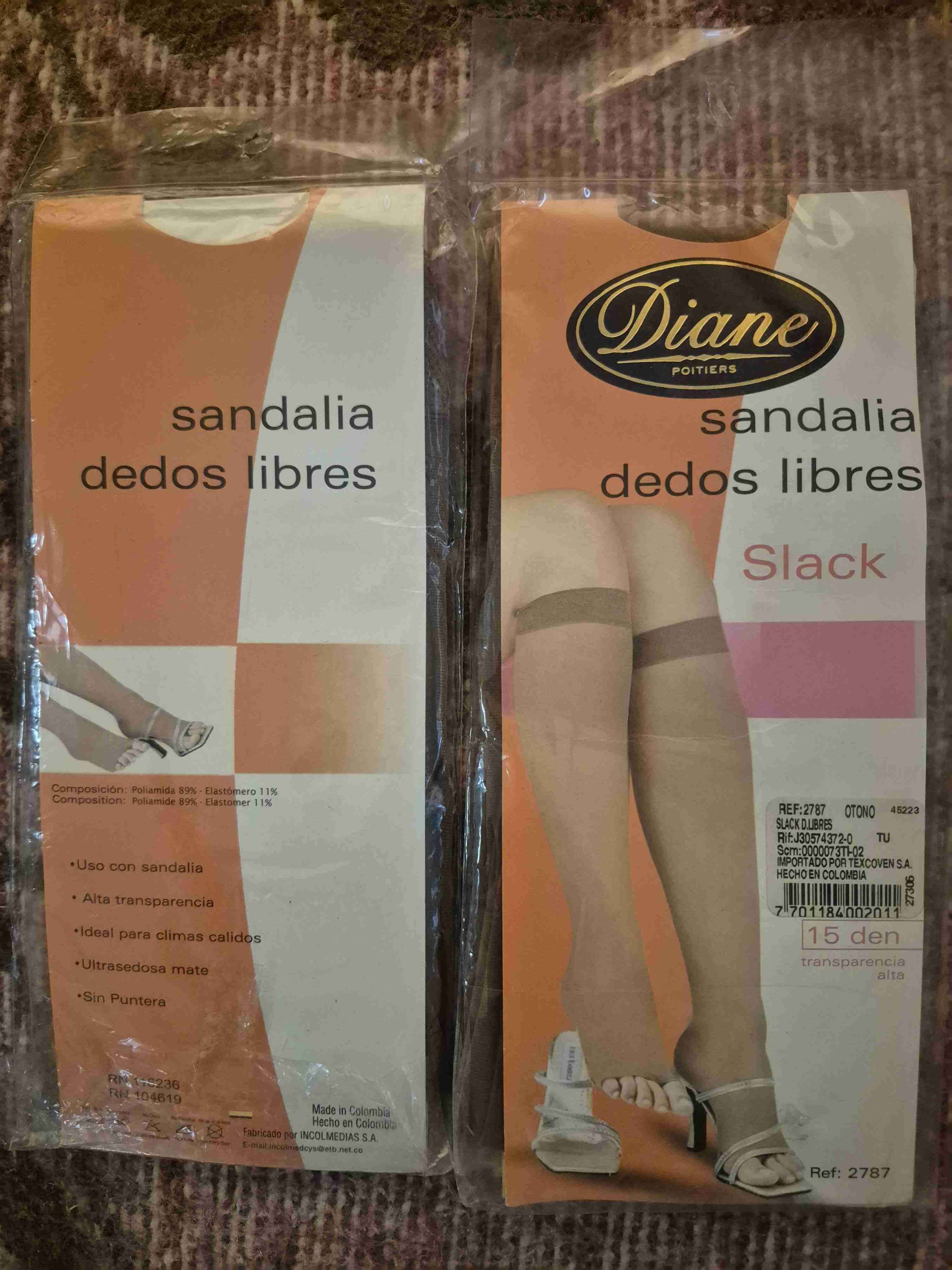 Pantimedias sandalia dedos libres