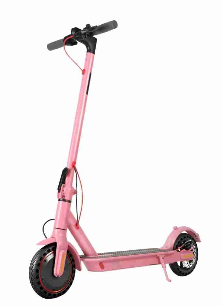 Scooter eléctrico rosa y negro - miniatura 1