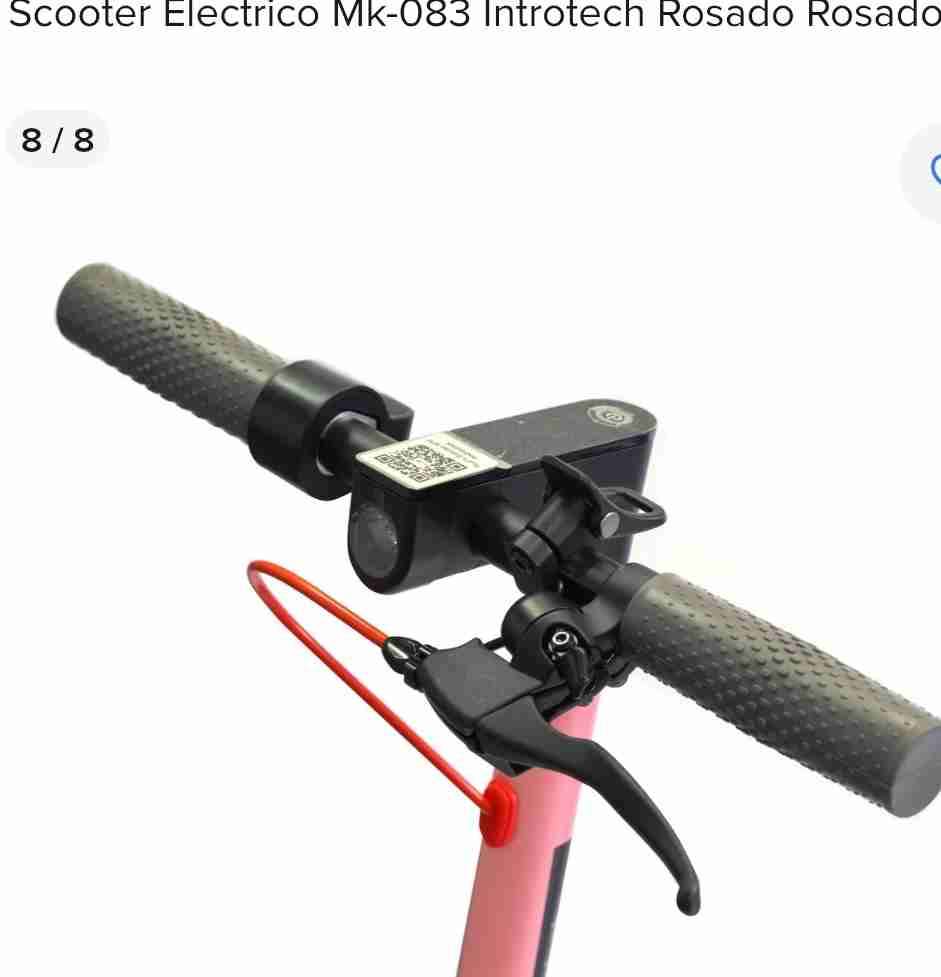 Scooter eléctrico rosa y negro - miniatura 3