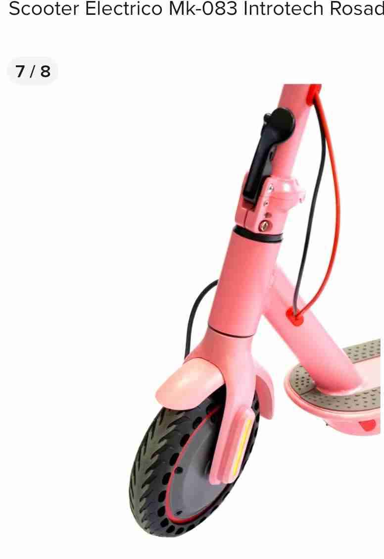 Scooter eléctrico rosa y negro - miniatura 4