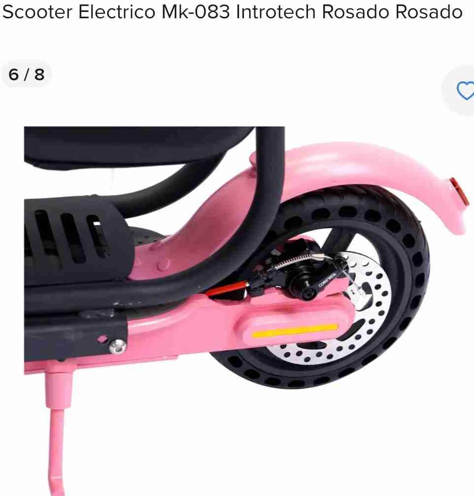 Scooter eléctrico rosa y negro - miniatura 5