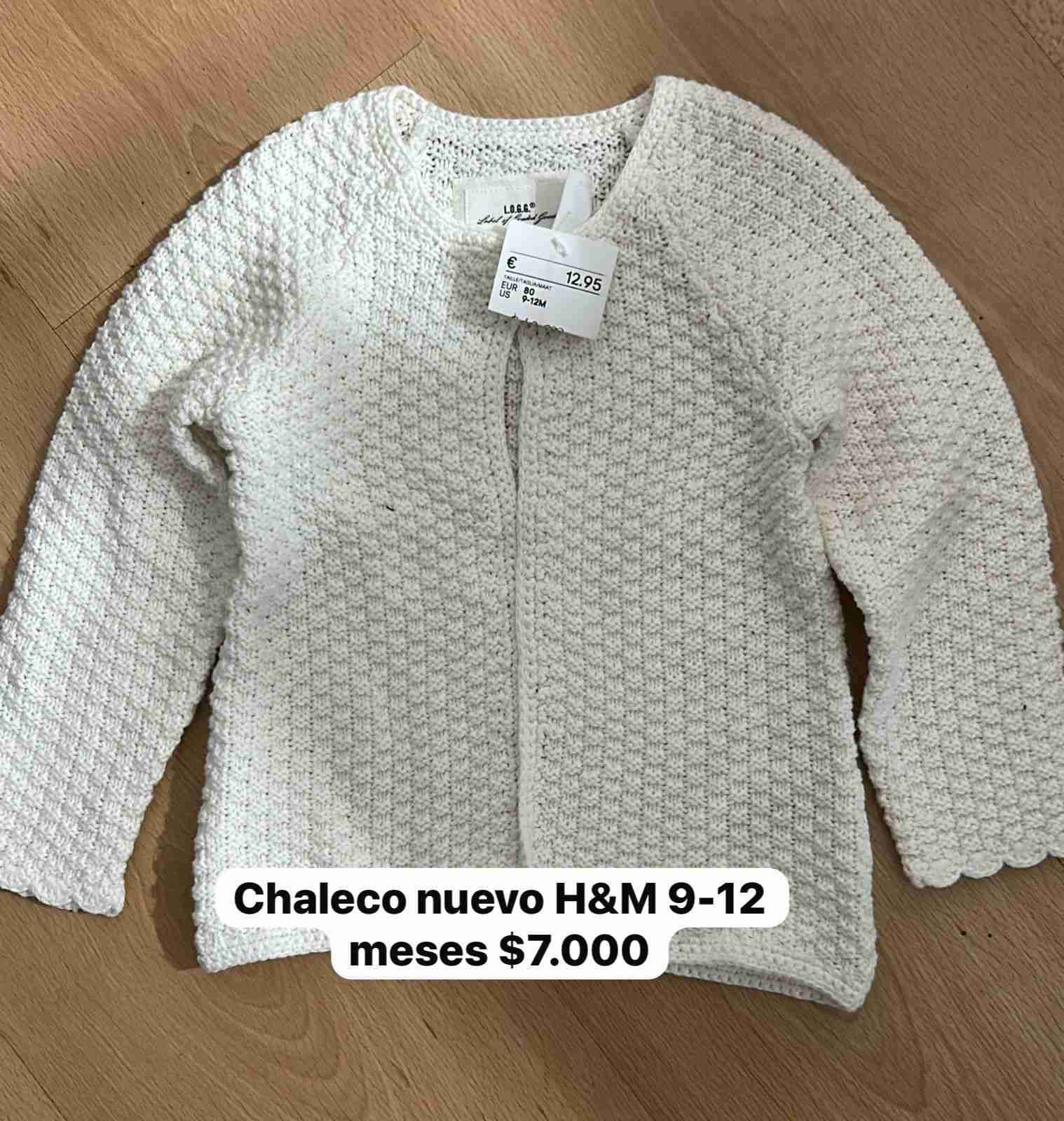 Chaleco blanco H&M bebé