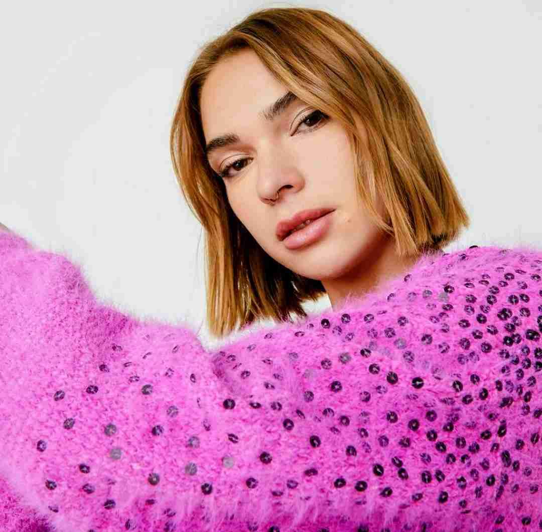 Americanino. Cardigan largo fuccia peludo. - miniatura 3