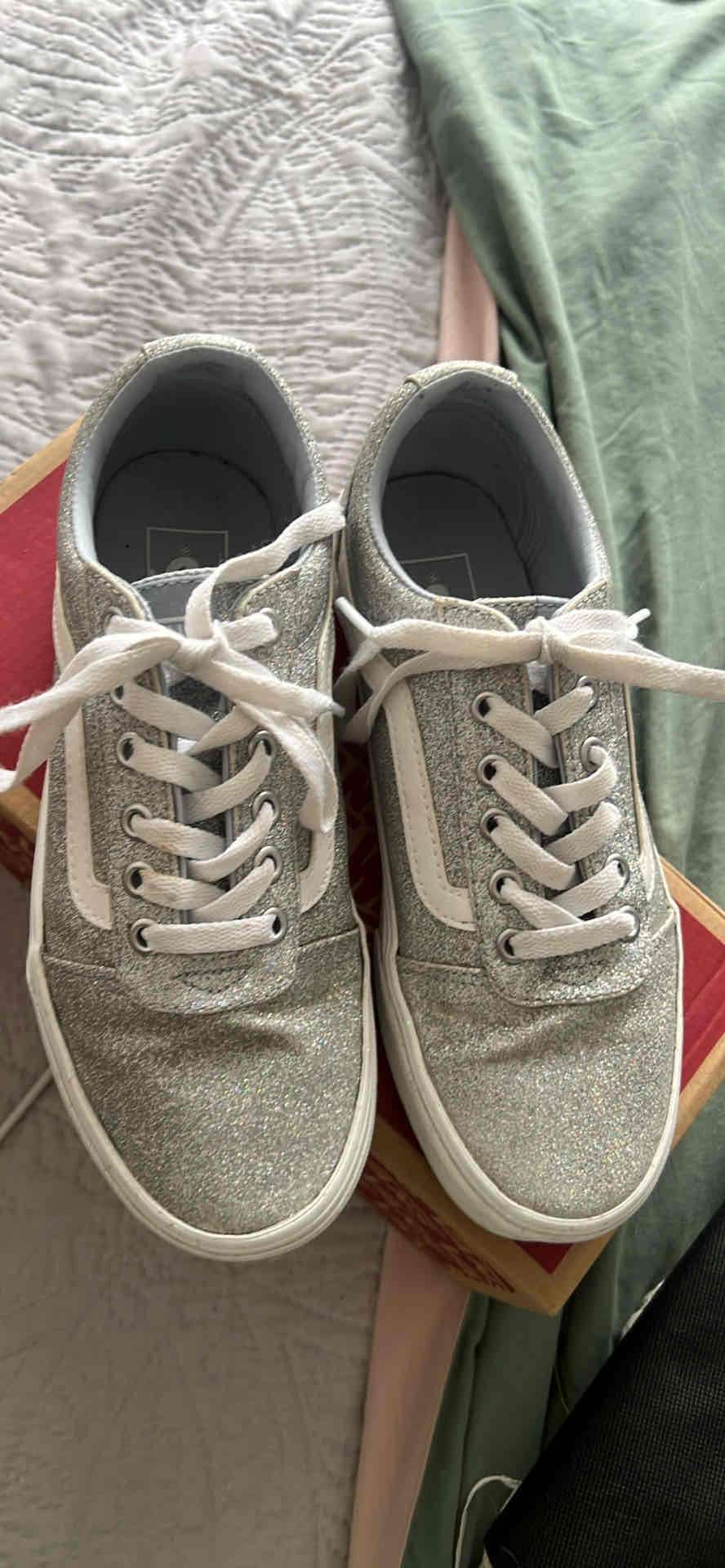 Zapatillas Vans plateadas brillantes - miniatura 2